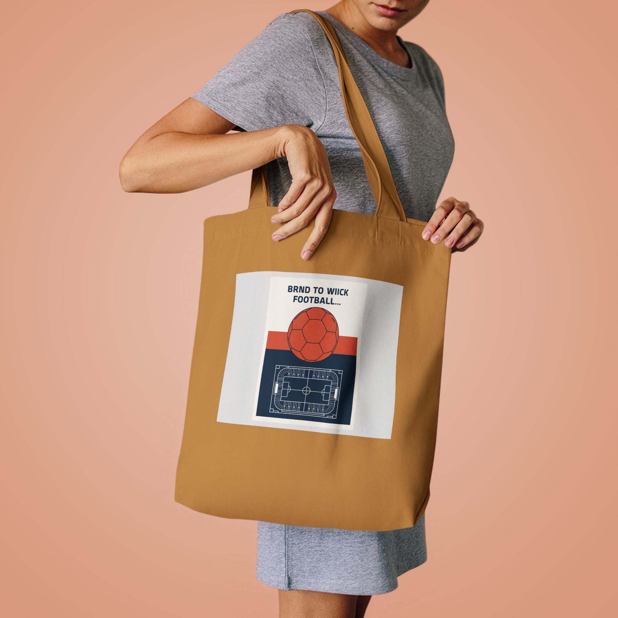 Football Fan Tote Bag 2026 — Vintage Soccer Poster Canvas Bag