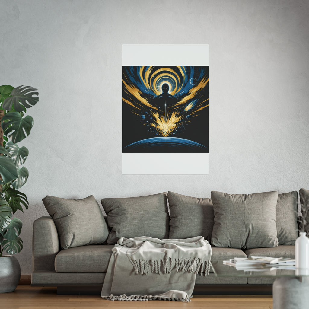 Cosmic Villain Art Print | Epic Sci-Fi Space Poster 18x24
