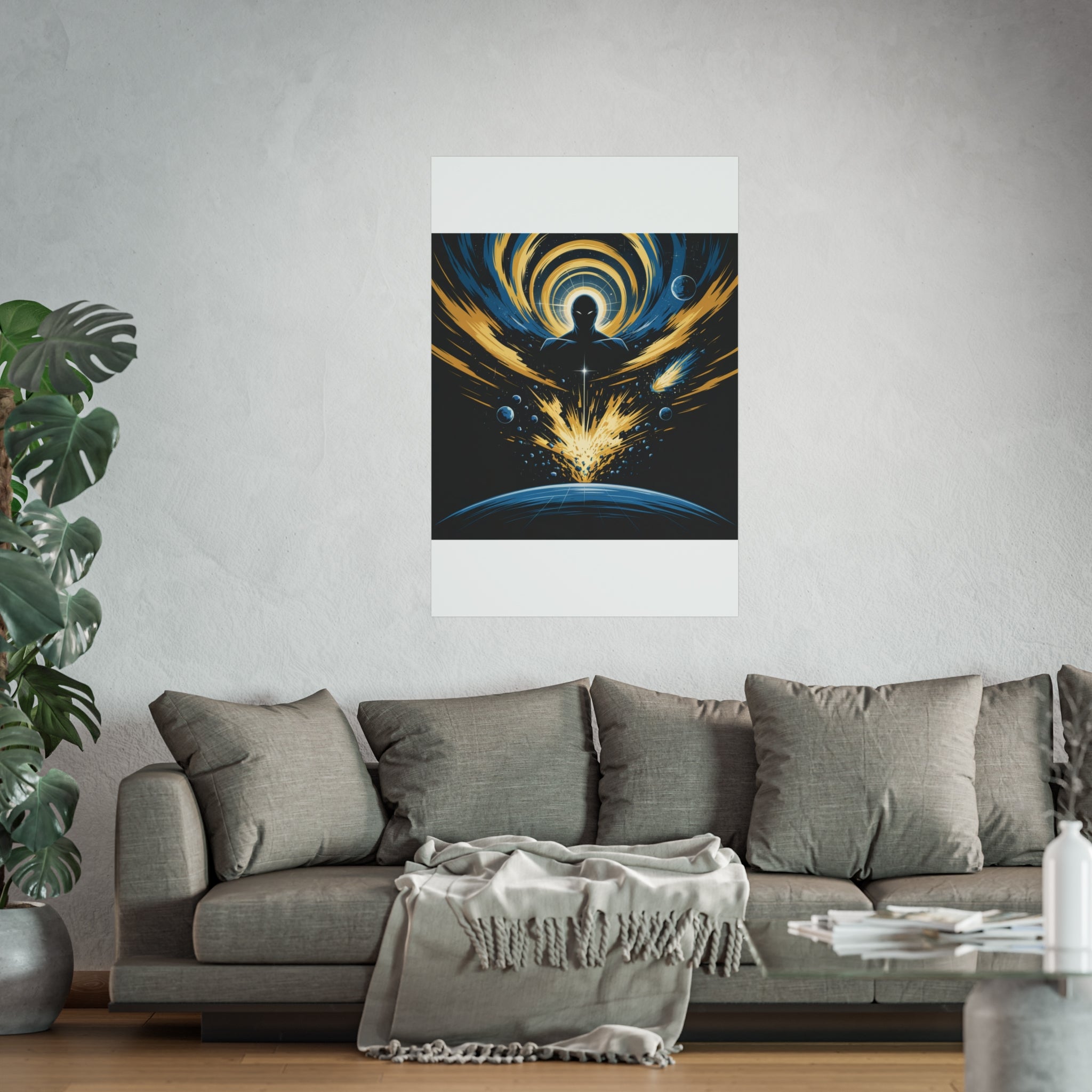 Cosmic Villain Art Print | Epic Sci-Fi Space Poster 18x24