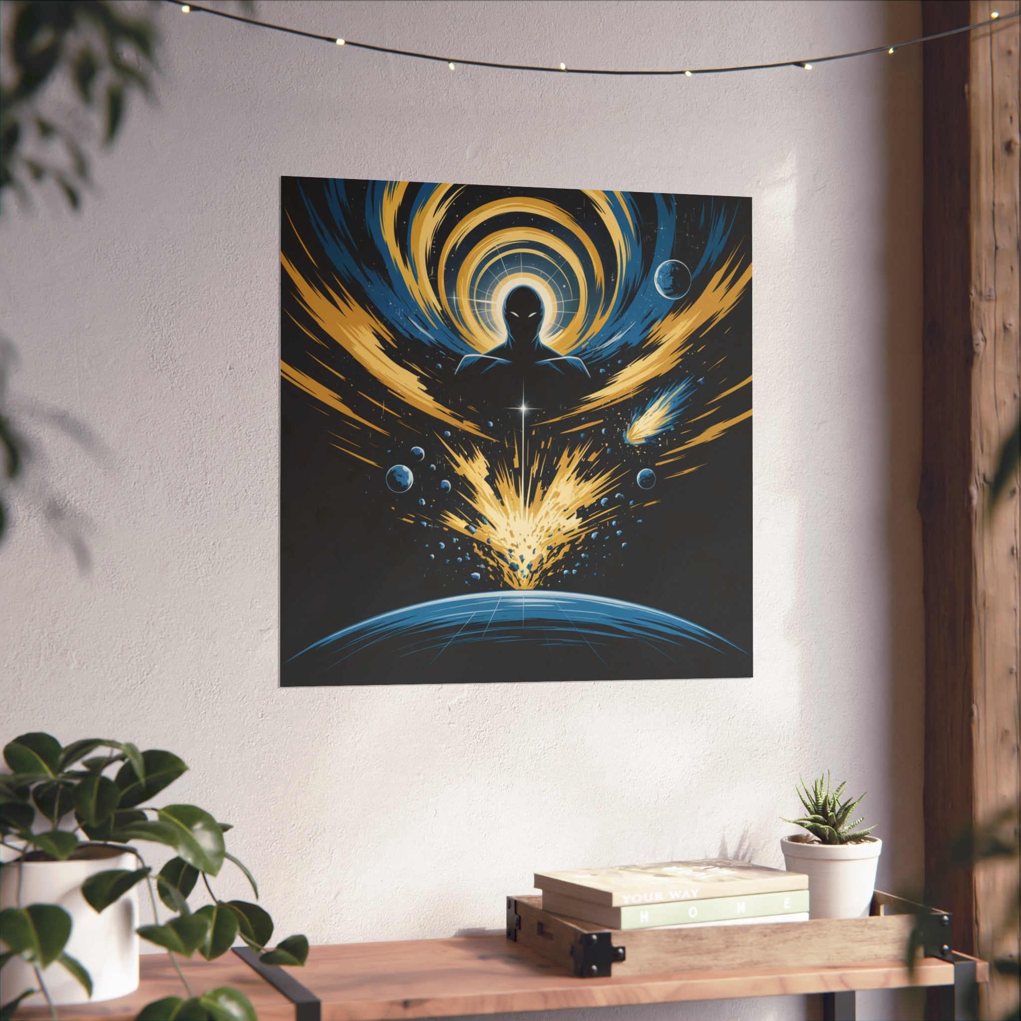 Cosmic Villain Art Print | Epic Sci-Fi Space Poster 18x24