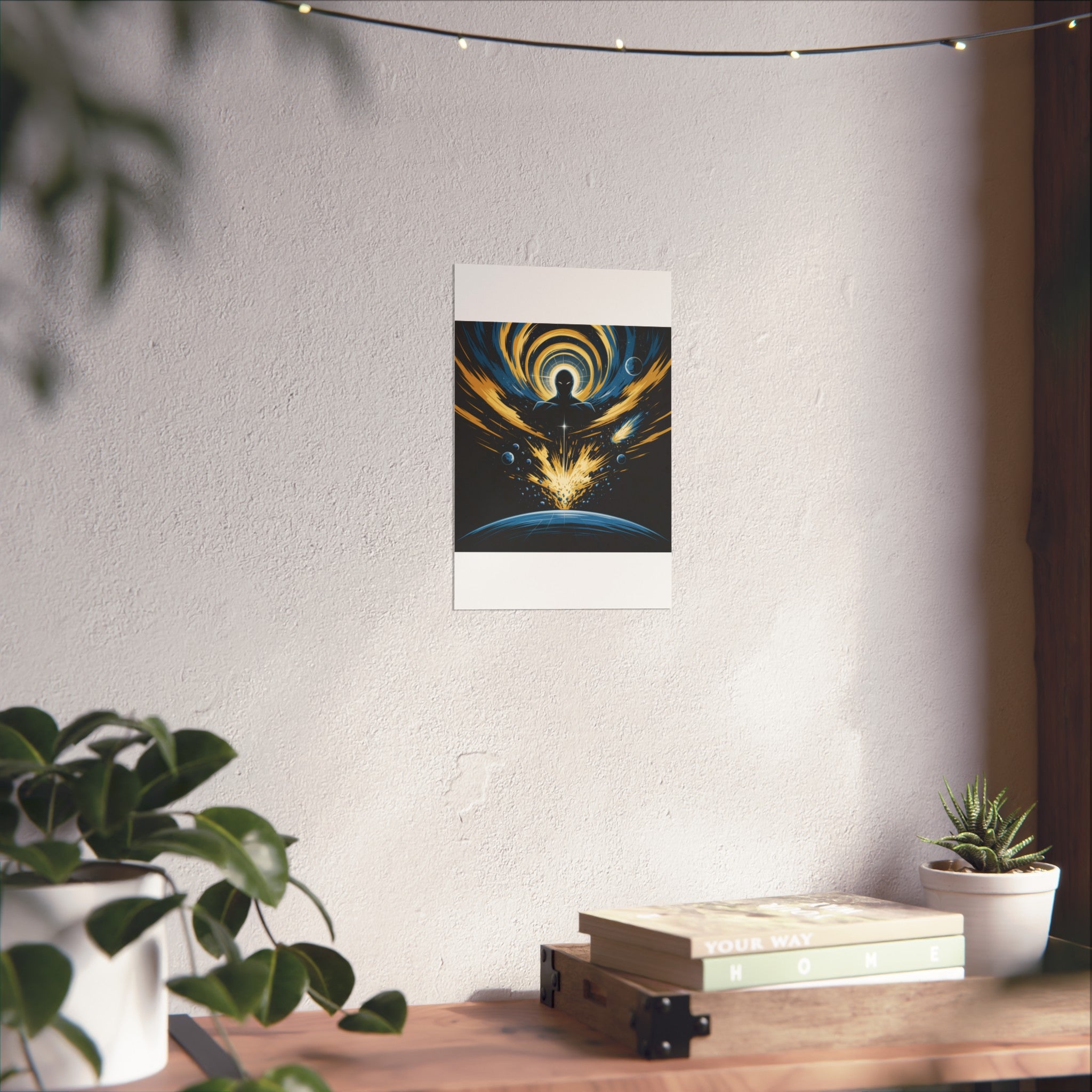 Cosmic Villain Art Print | Epic Sci-Fi Space Poster 18x24