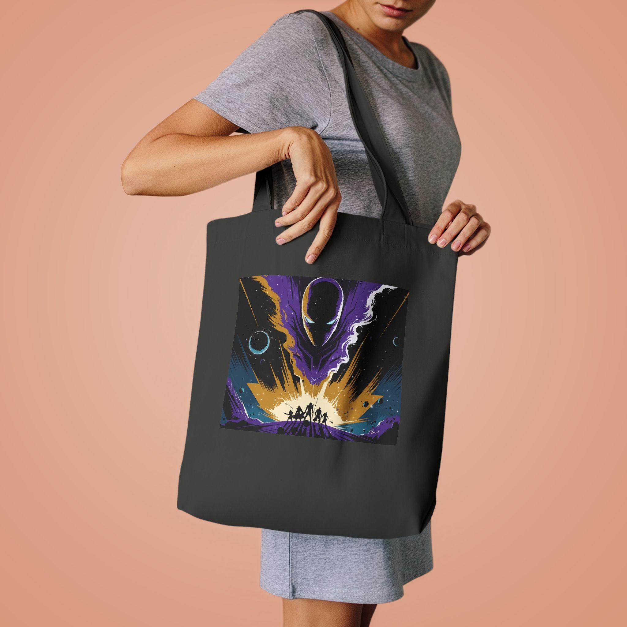 Superhero Fan Tote Bag | Minimalist Hero Canvas Bag