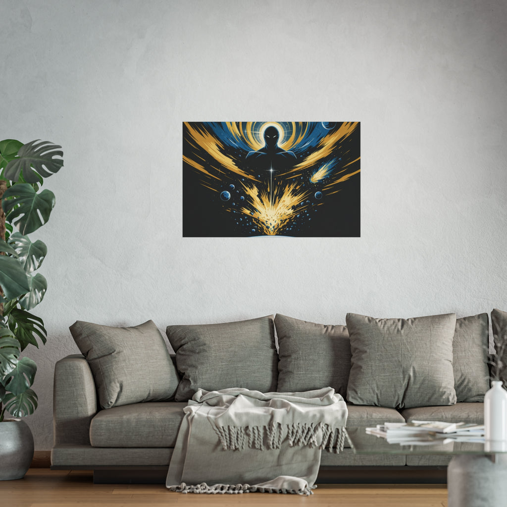 Cosmic Villain Art Print | Epic Sci-Fi Space Poster 18x24