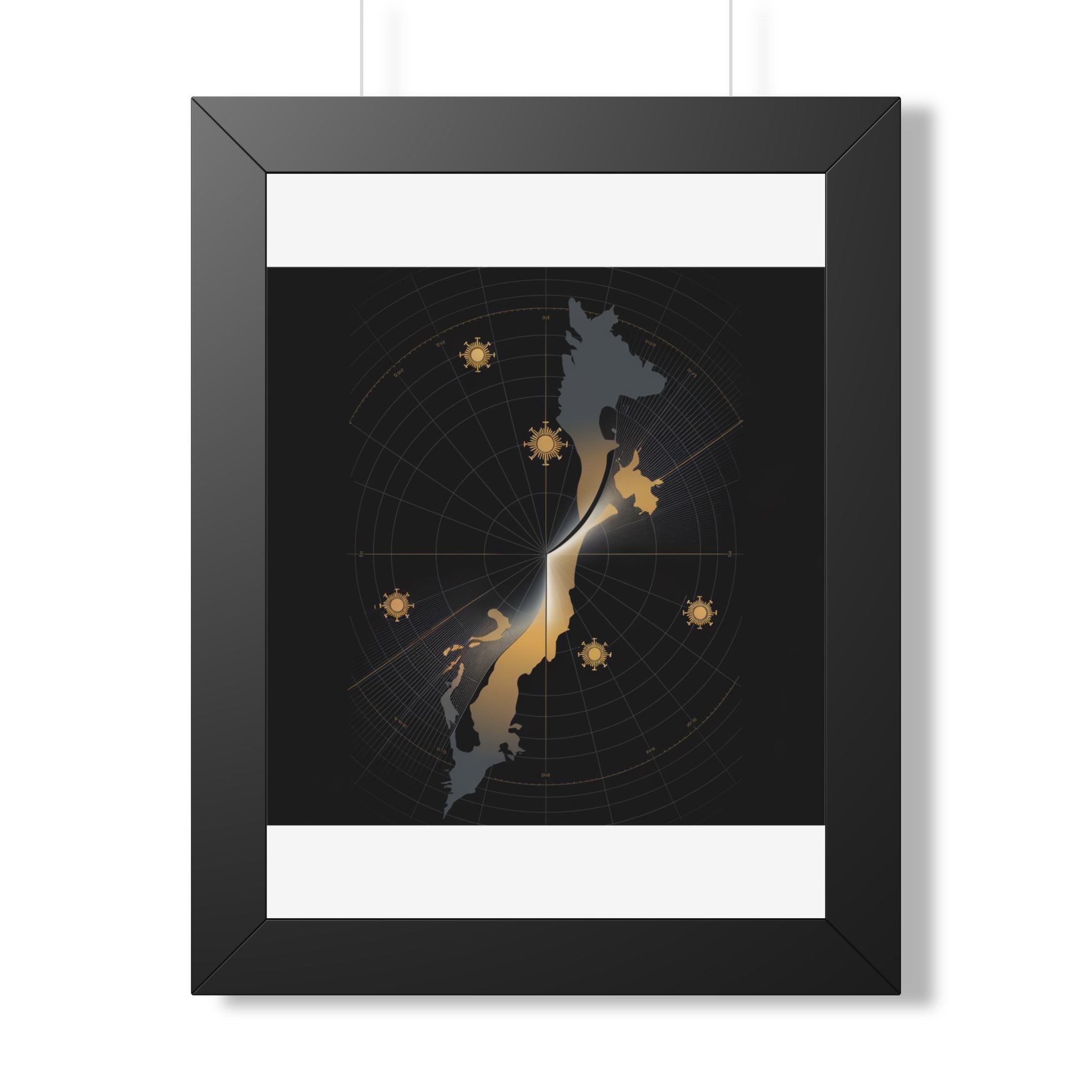 Total Solar Eclipse 2026 Path Map Poster | Astronomy Wall Art