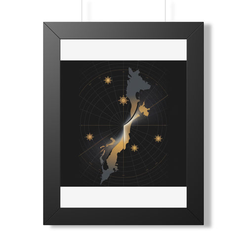 Total Solar Eclipse 2026 Path Map Poster | Astronomy Wall Art
