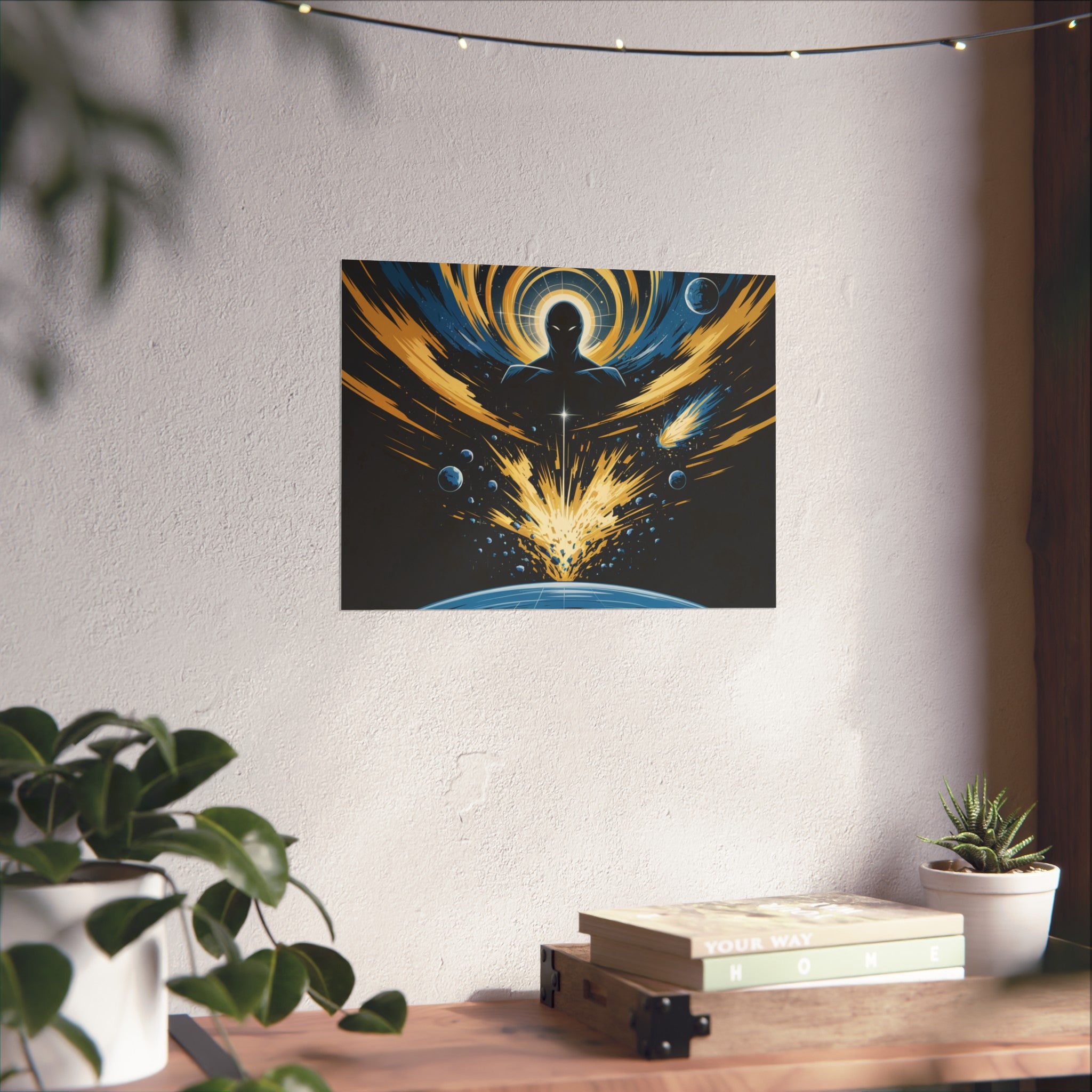 Cosmic Villain Art Print | Epic Sci-Fi Space Poster 18x24