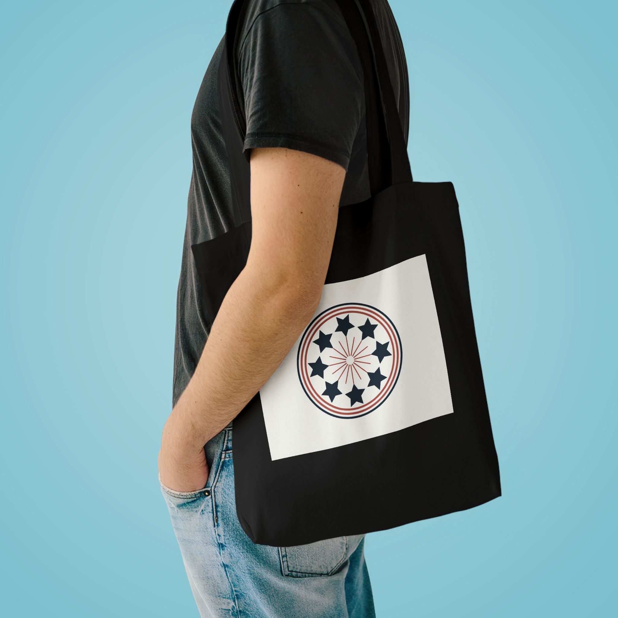 Patriotic Eagle Tote Bag | 4th of July 250th Anniversary Canvas Gift