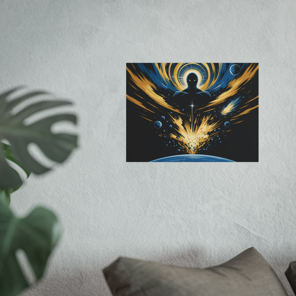 Cosmic Villain Art Print | Epic Sci-Fi Space Poster 18x24