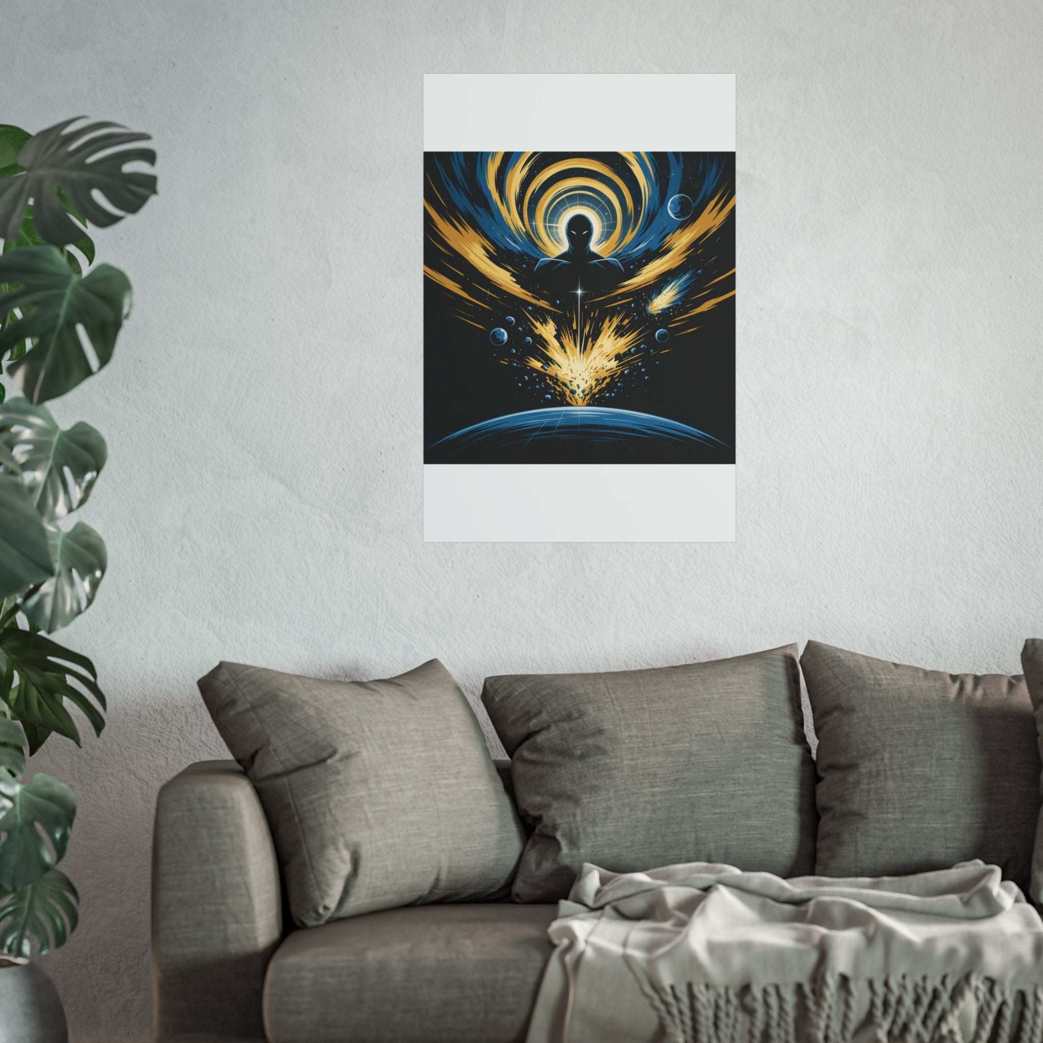Cosmic Villain Art Print | Epic Sci-Fi Space Poster 18x24