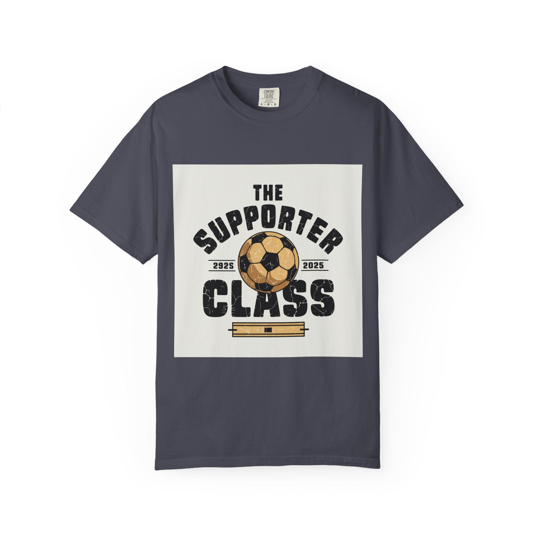 Vintage Football Fan T-Shirt 2026 Blokecore Supporter Garment Dyed