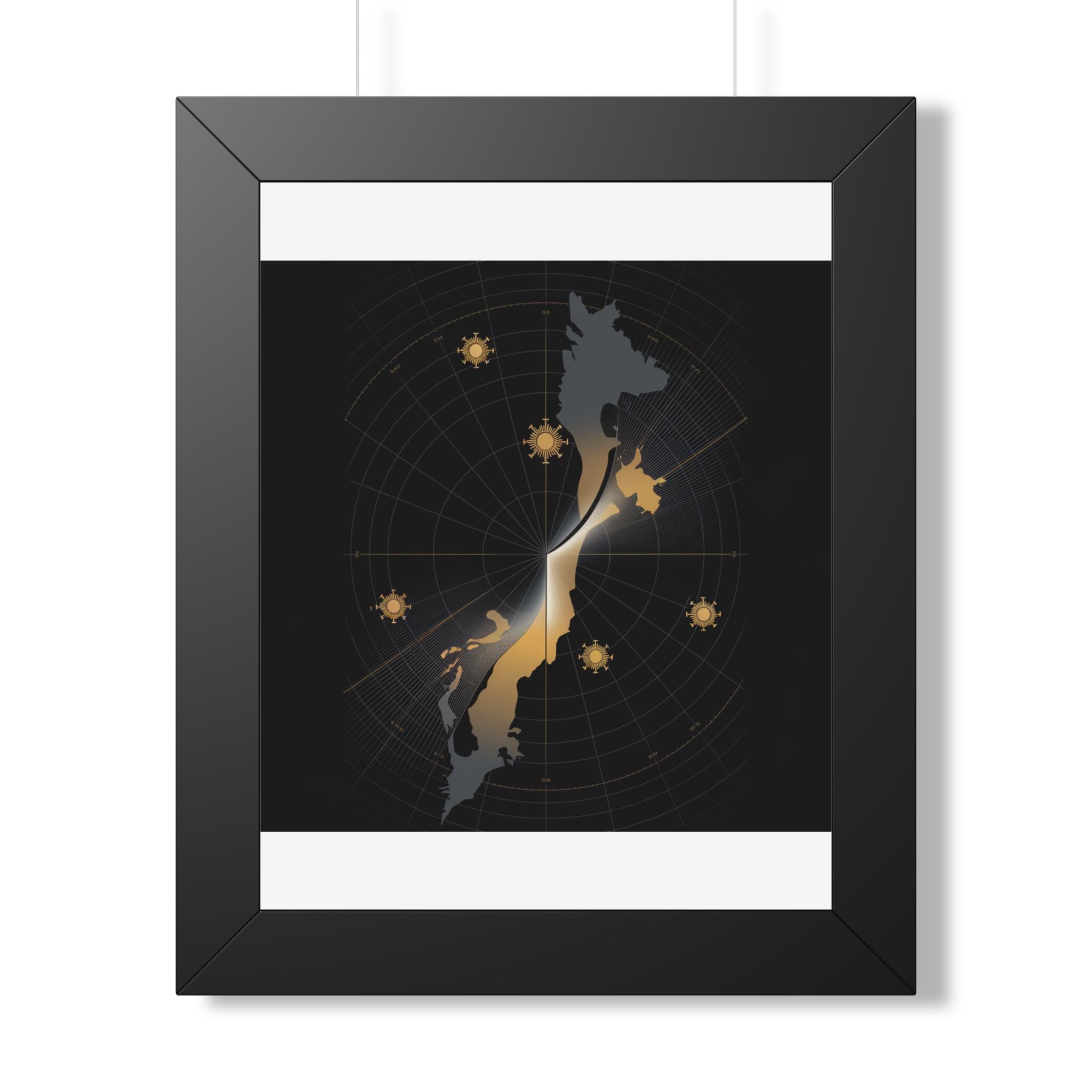 Total Solar Eclipse 2026 Path Map Poster | Astronomy Wall Art