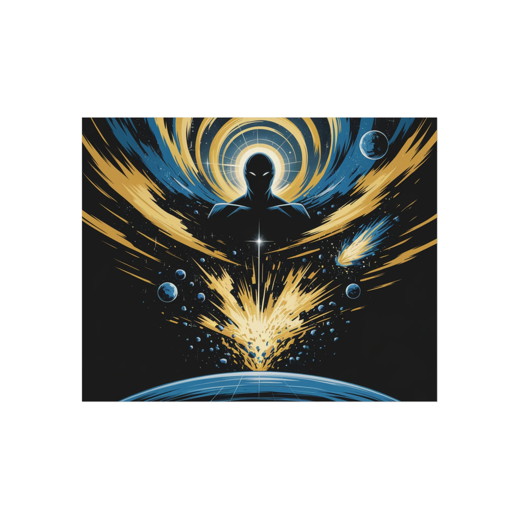Cosmic Villain Art Print | Epic Sci-Fi Space Poster 18x24