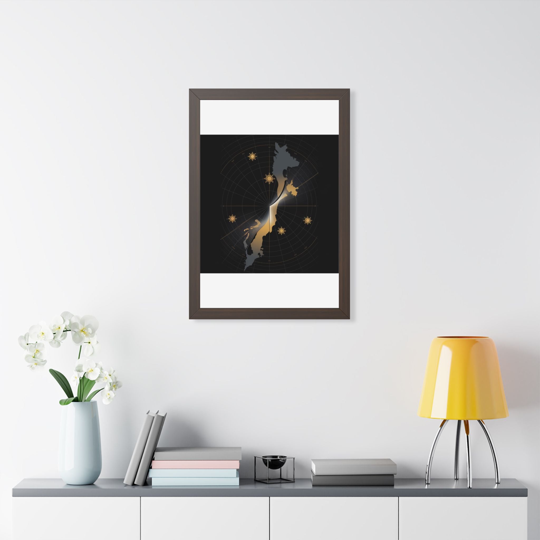 Total Solar Eclipse 2026 Path Map Poster | Astronomy Wall Art