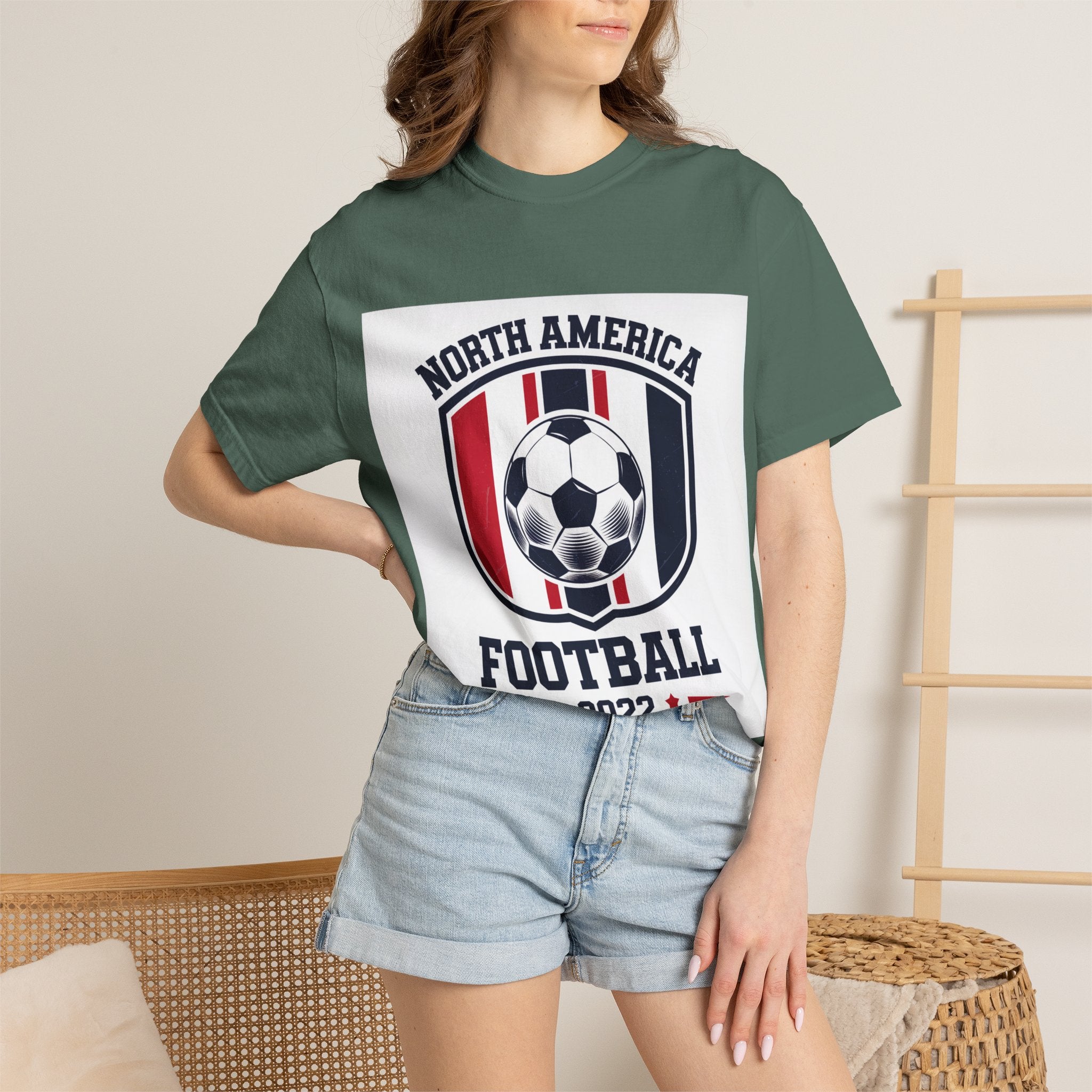 North America Soccer 2026 Vintage Garment Dyed Fan Tee