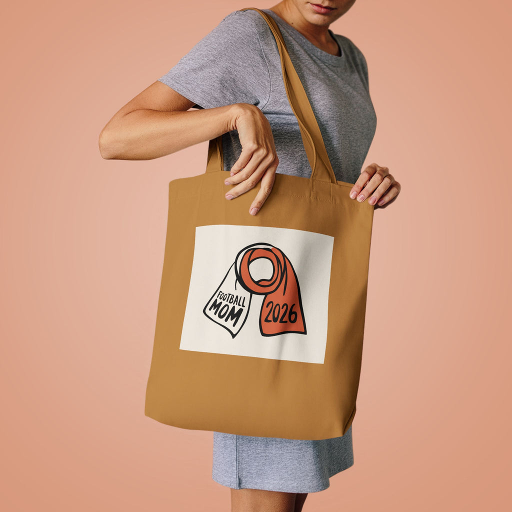 Football Mom Tote Bag | 2026 Soccer Fan Canvas Bag Gift for Women