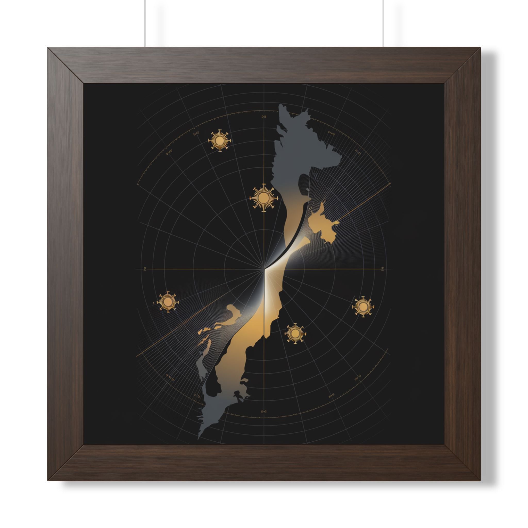 Total Solar Eclipse 2026 Path Map Poster | Astronomy Wall Art