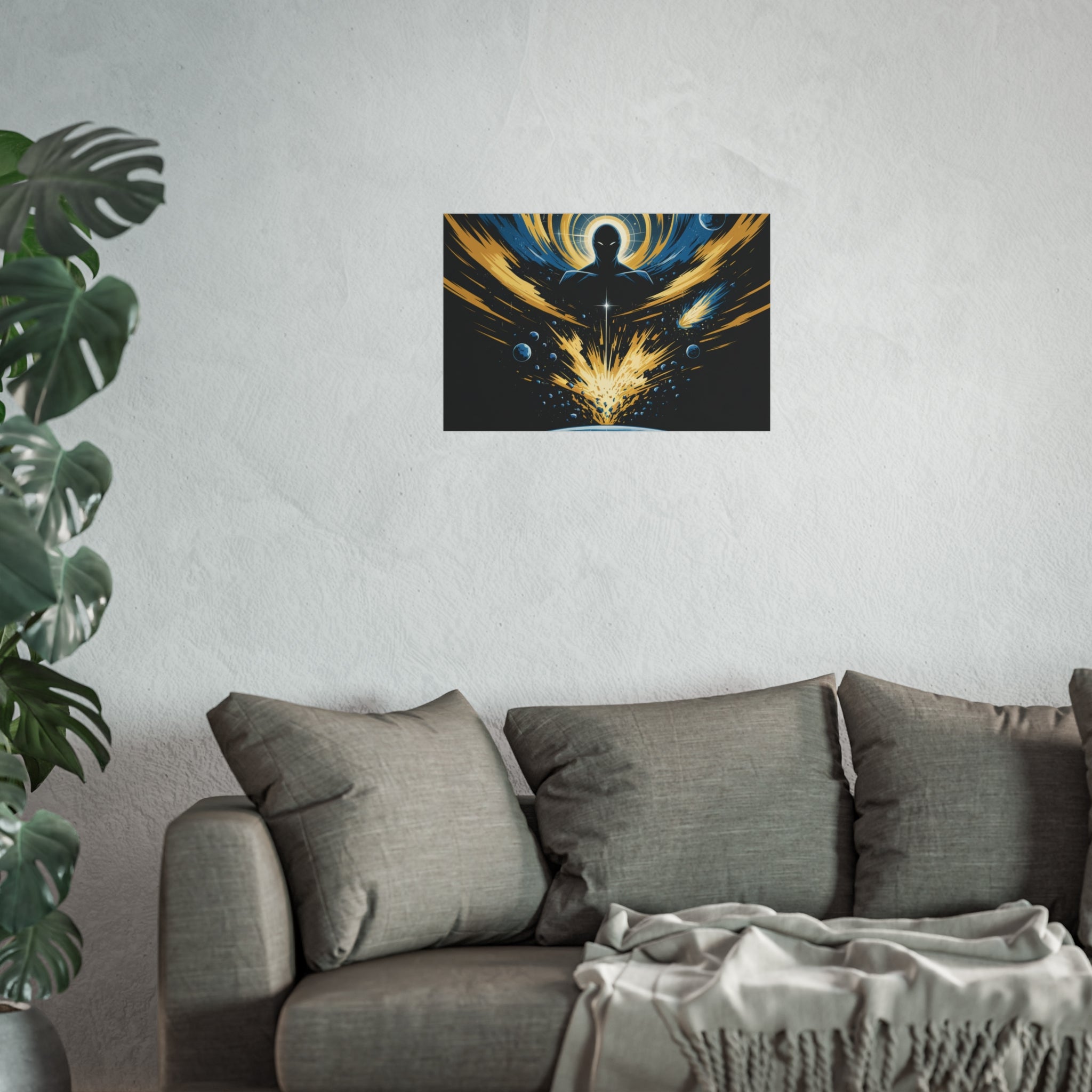 Cosmic Villain Art Print | Epic Sci-Fi Space Poster 18x24
