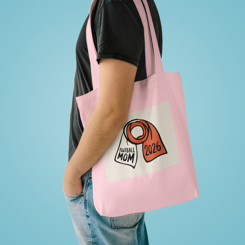 Football Mom Tote Bag | 2026 Soccer Fan Canvas Bag Gift for Women