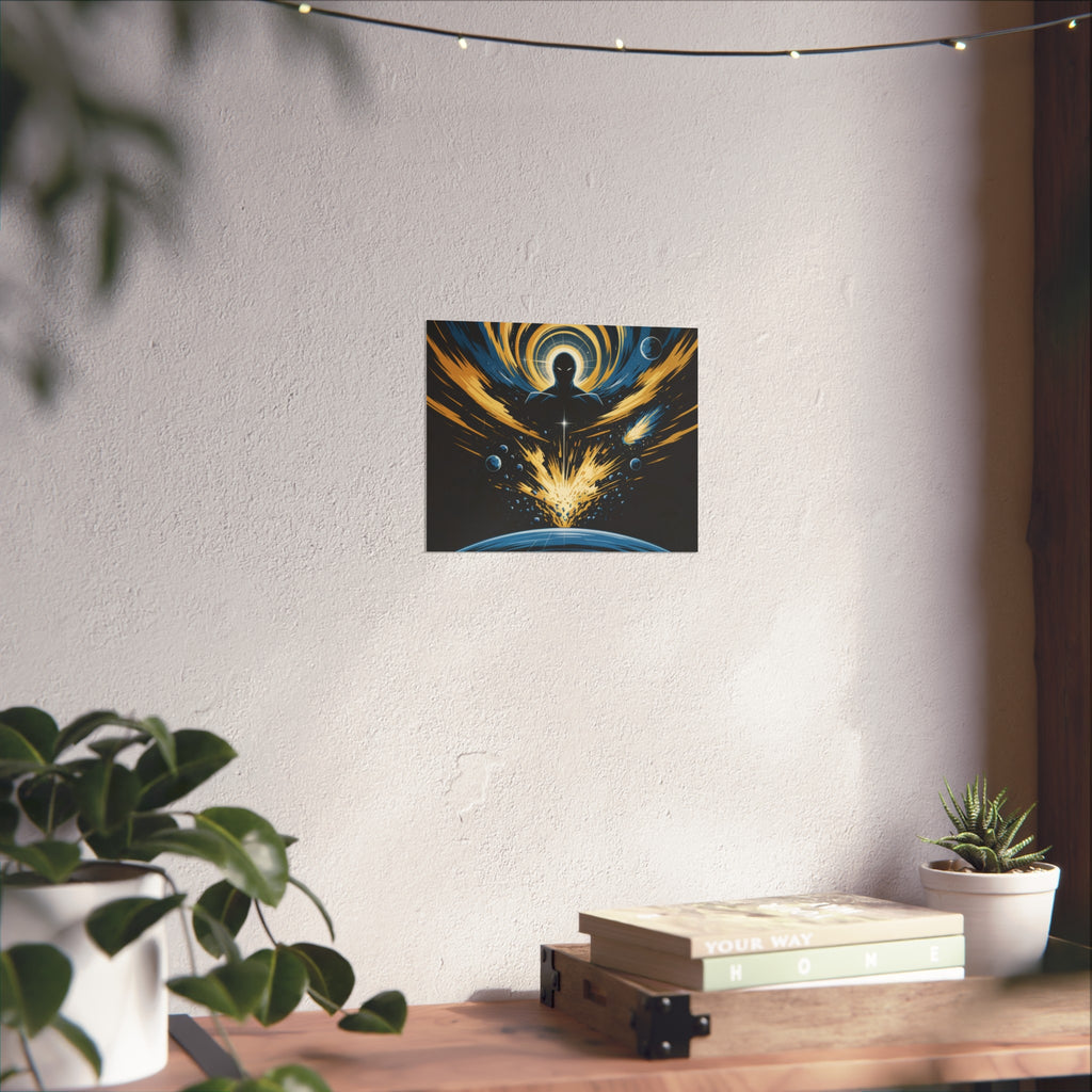 Cosmic Villain Art Print | Epic Sci-Fi Space Poster 18x24