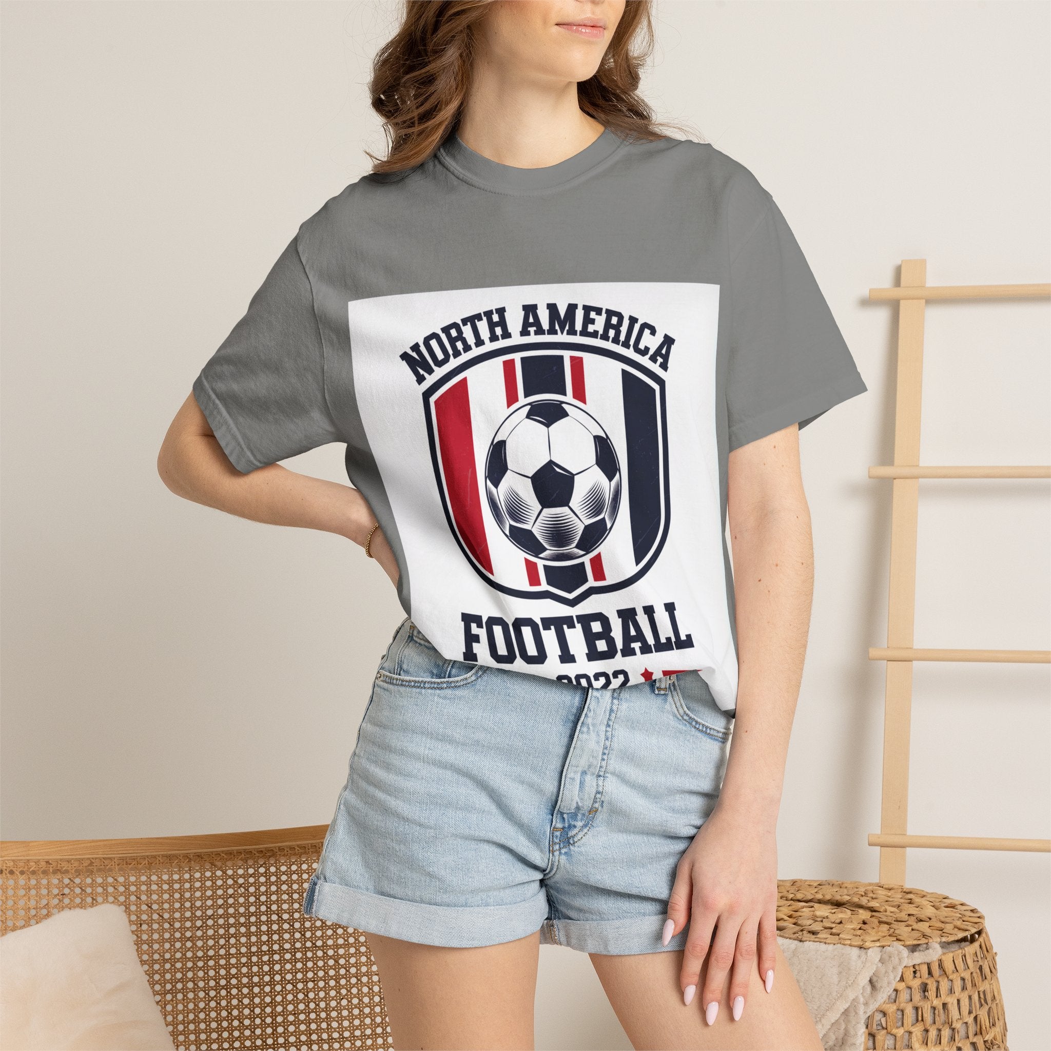 North America Soccer 2026 Vintage Garment Dyed Fan Tee