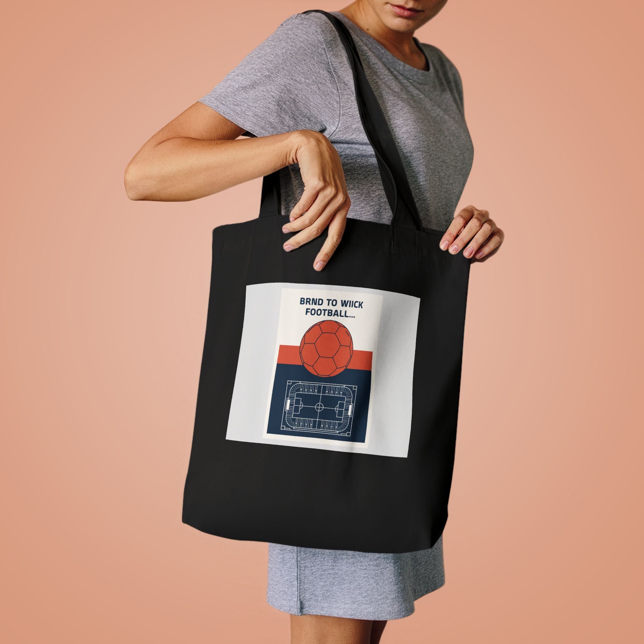 Football Fan Tote Bag 2026 — Vintage Soccer Poster Canvas Bag