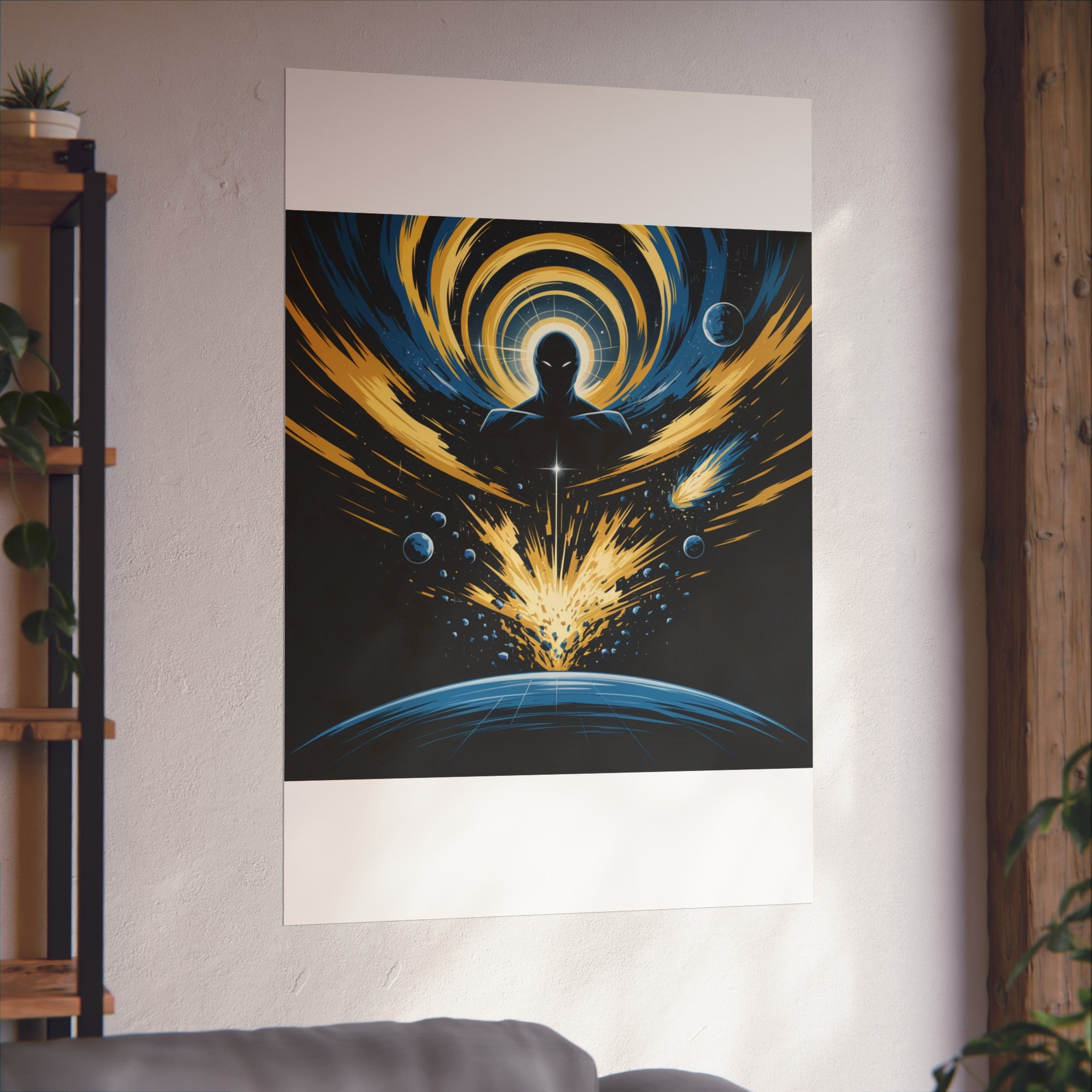 Cosmic Villain Art Print | Epic Sci-Fi Space Poster 18x24
