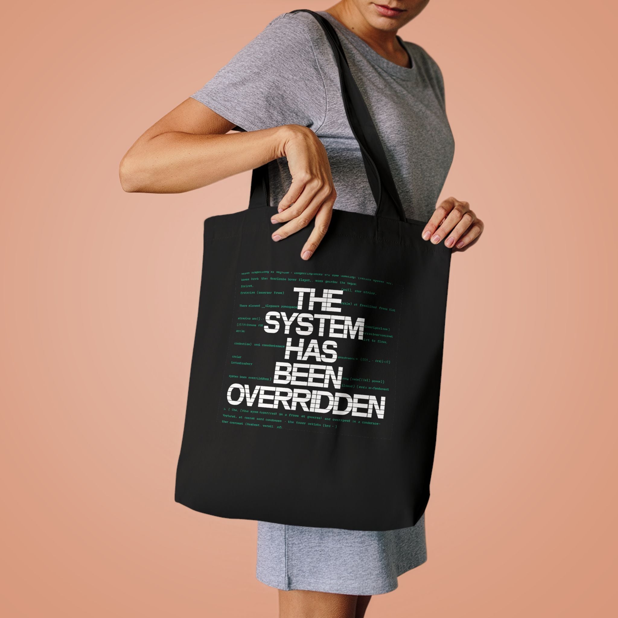 Cyberpunk Tote Bag – Rebel Exe Gamer Streetwear Tech Aesthetic