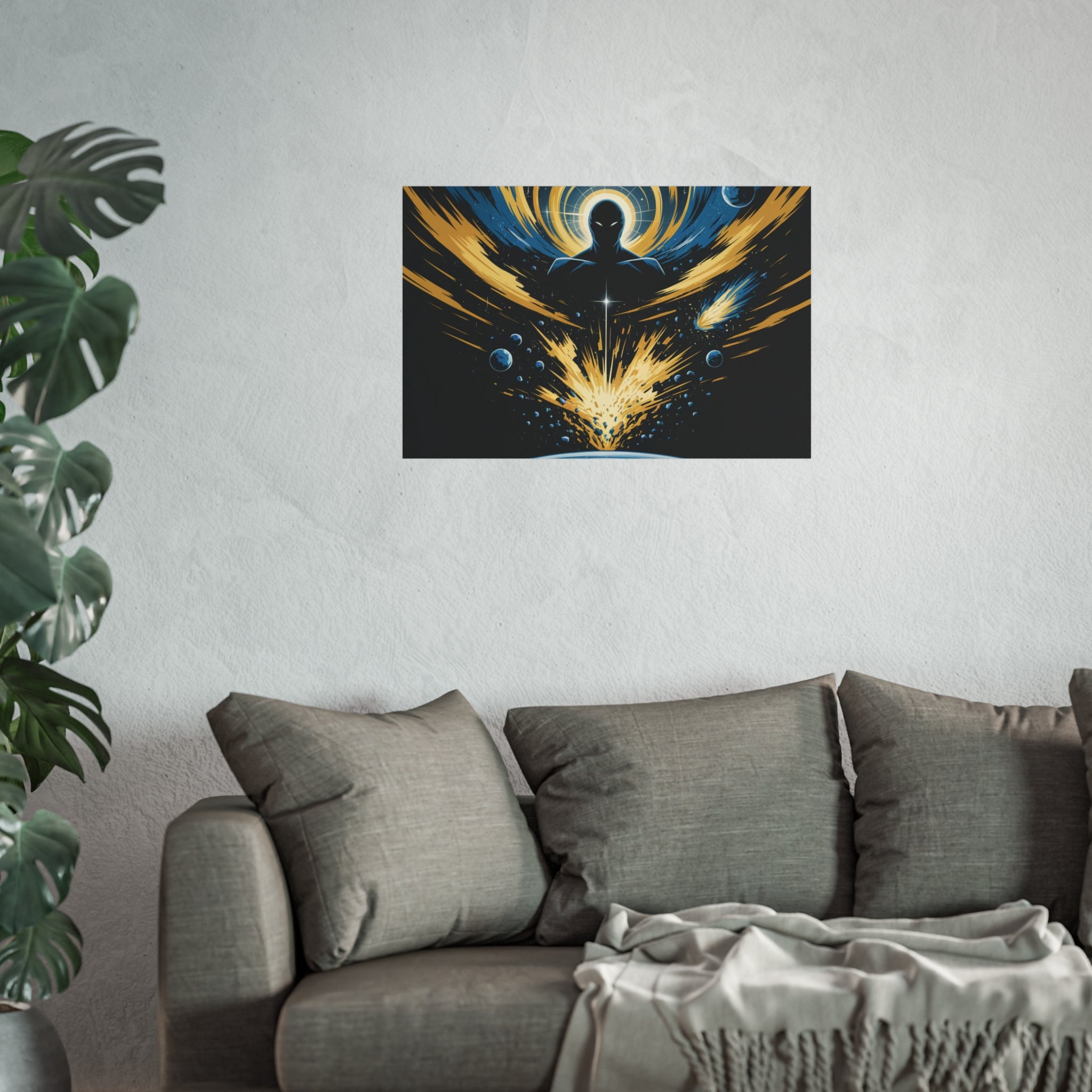 Cosmic Villain Art Print | Epic Sci-Fi Space Poster 18x24