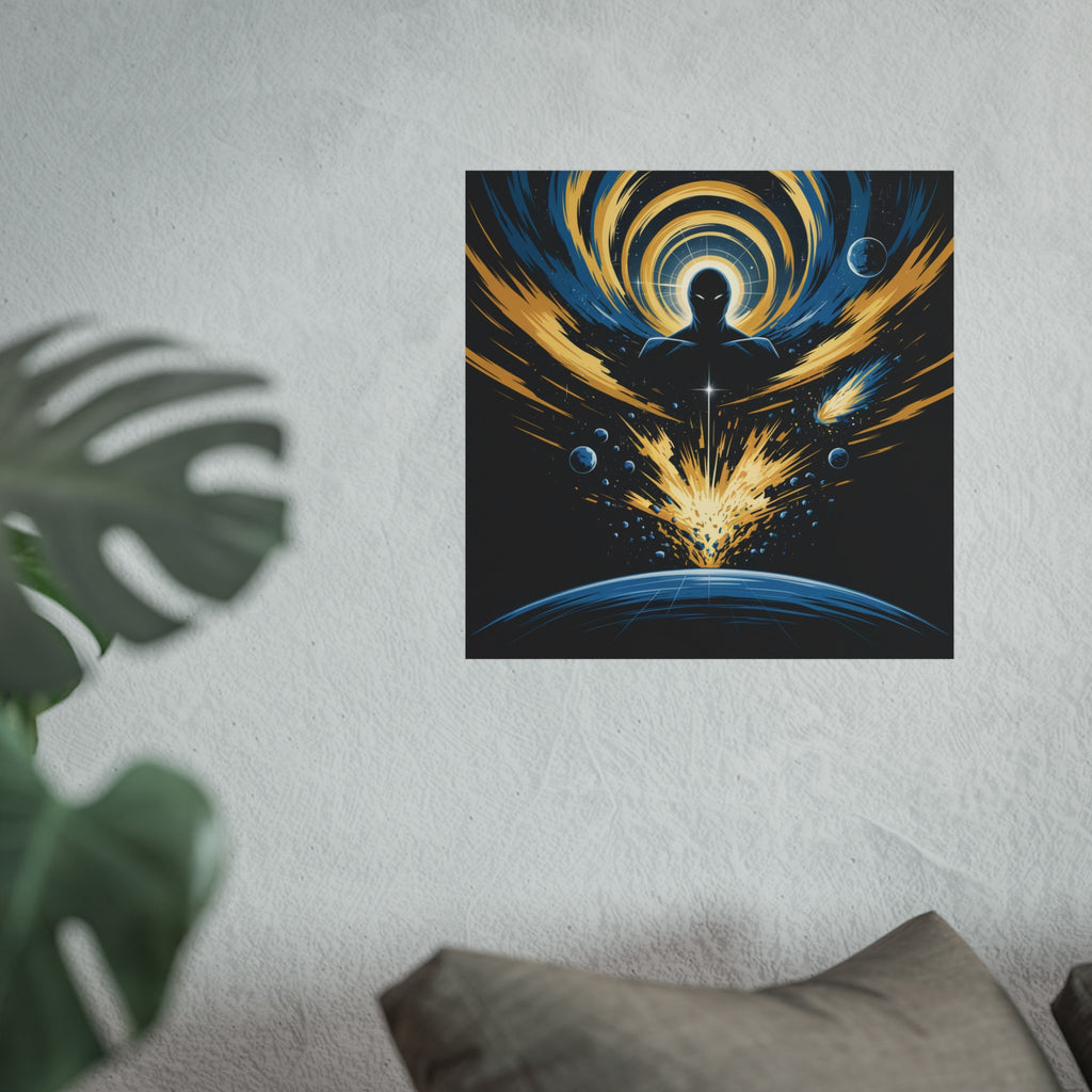 Cosmic Villain Art Print | Epic Sci-Fi Space Poster 18x24