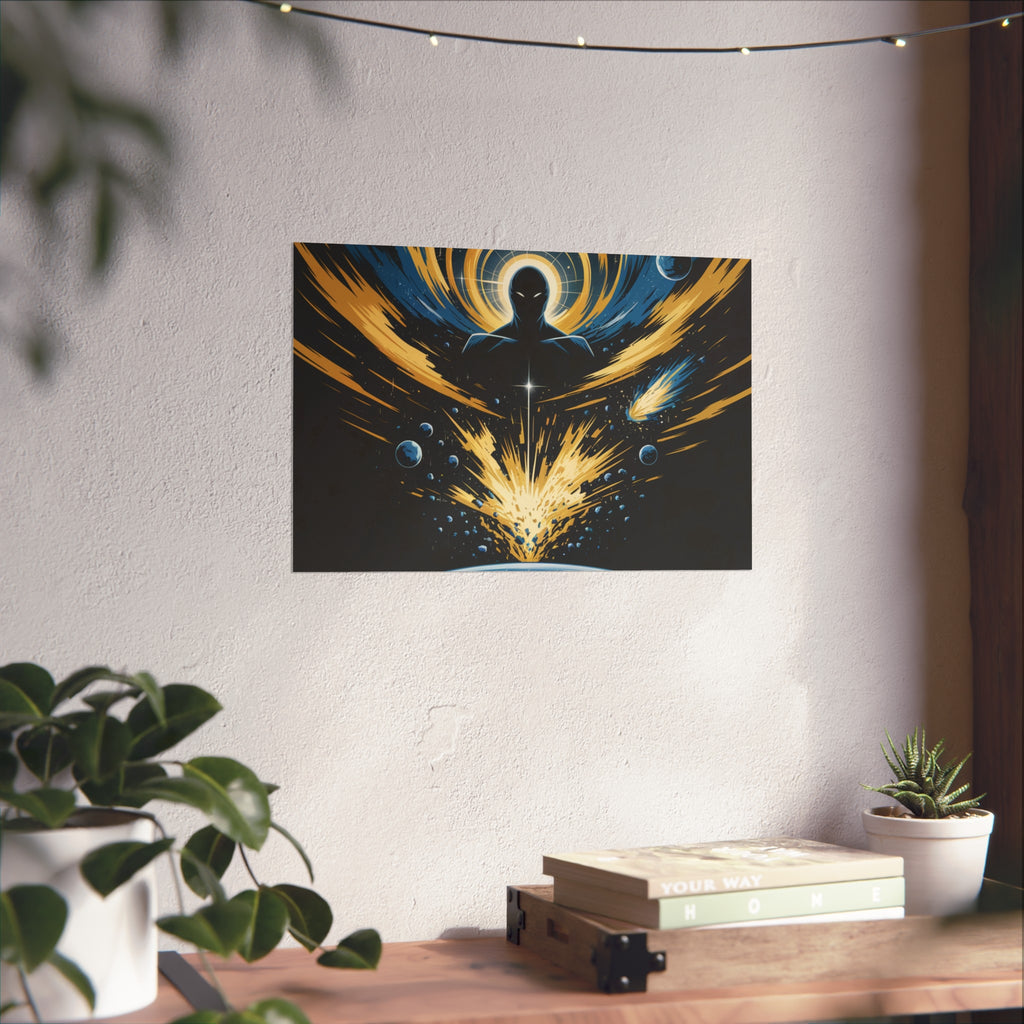 Cosmic Villain Art Print | Epic Sci-Fi Space Poster 18x24