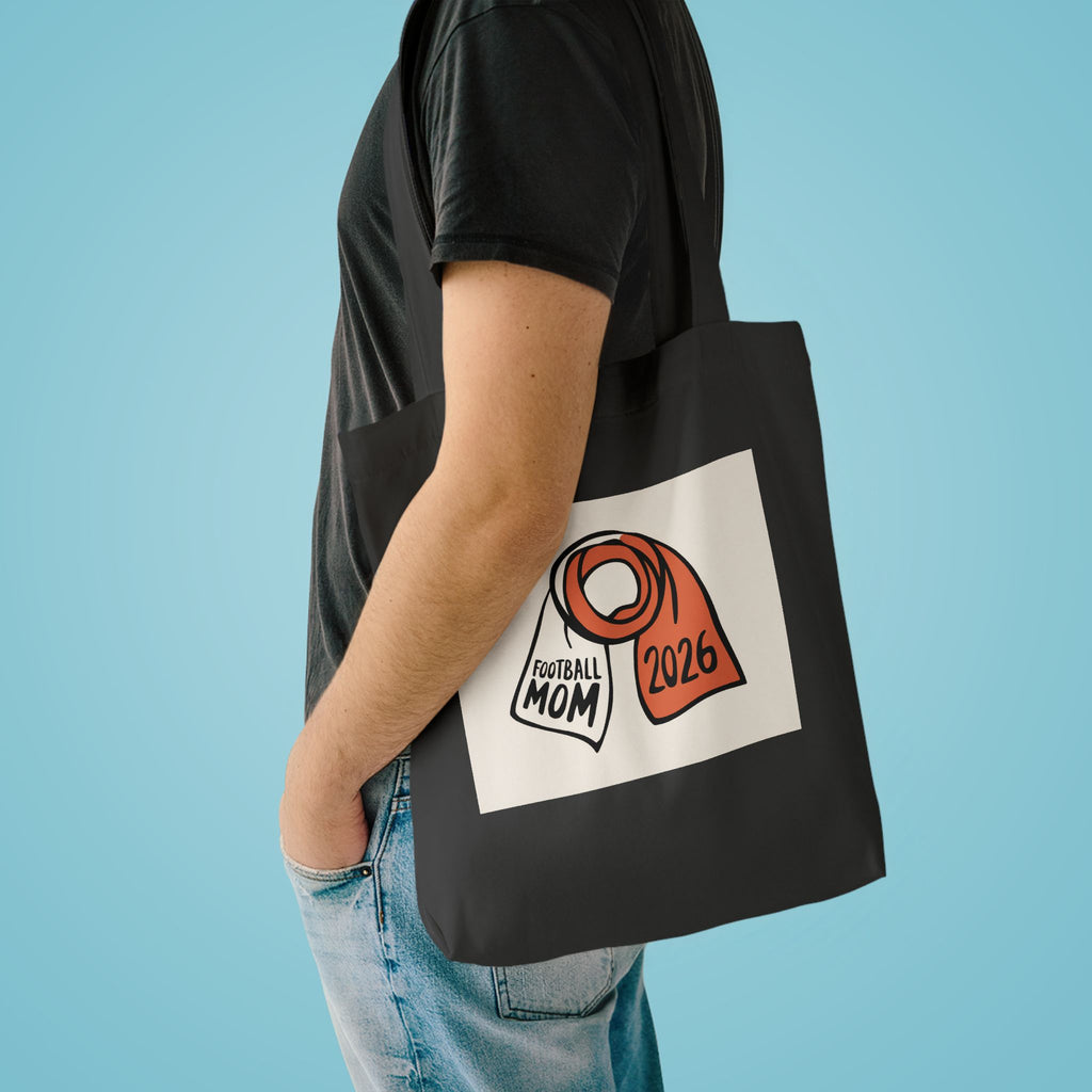 Football Mom Tote Bag | 2026 Soccer Fan Canvas Bag Gift for Women