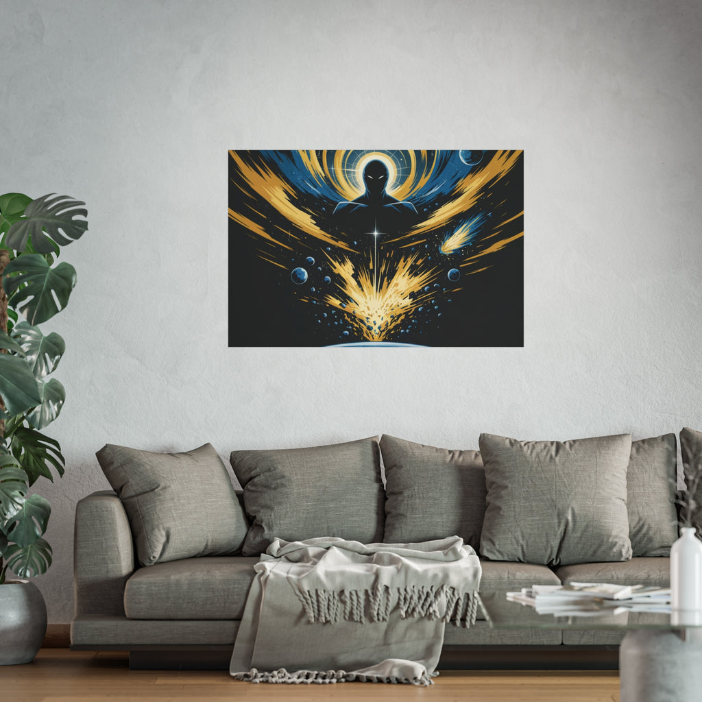 Cosmic Villain Art Print | Epic Sci-Fi Space Poster 18x24