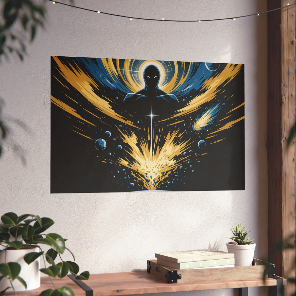 Cosmic Villain Art Print | Epic Sci-Fi Space Poster 18x24