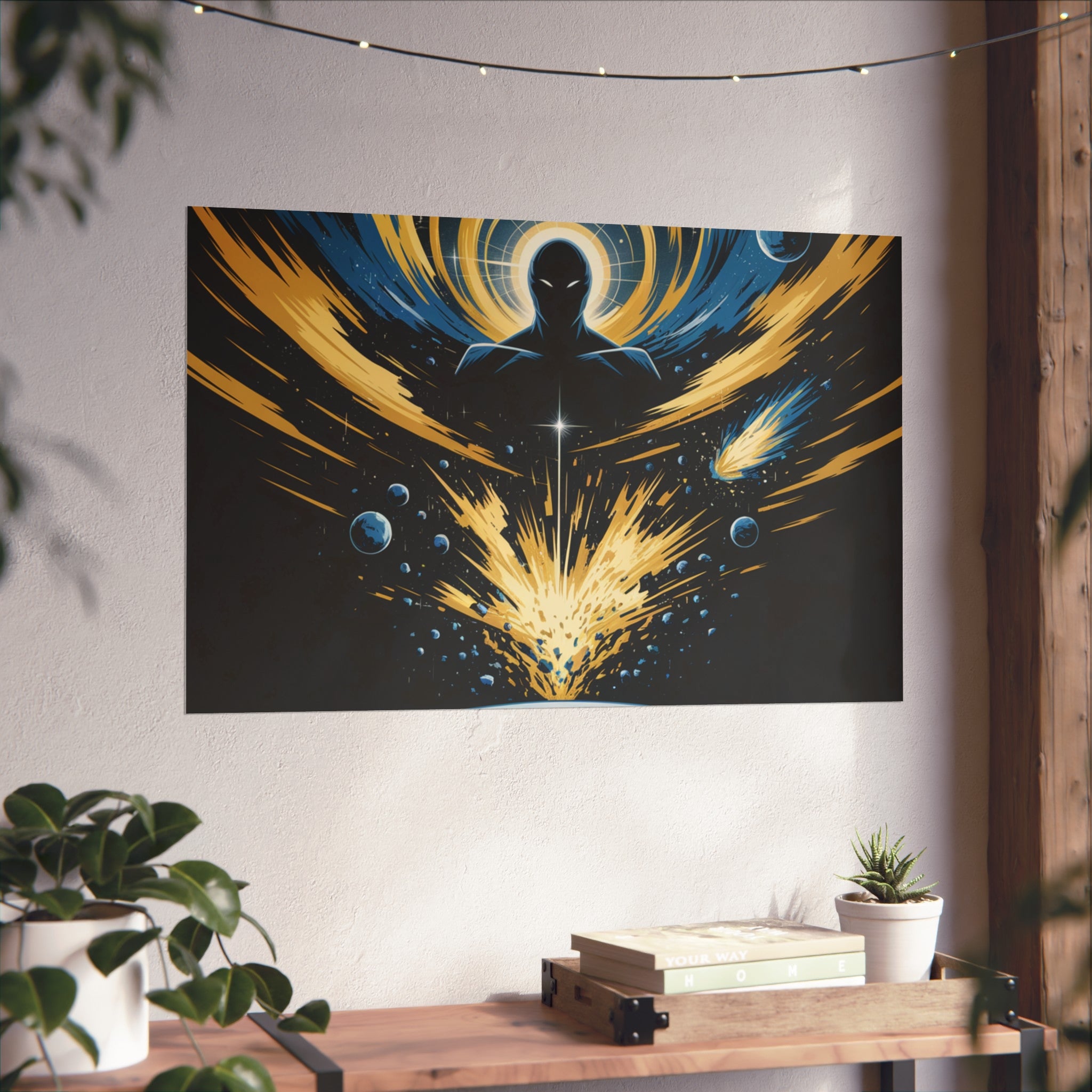 Cosmic Villain Art Print | Epic Sci-Fi Space Poster 18x24