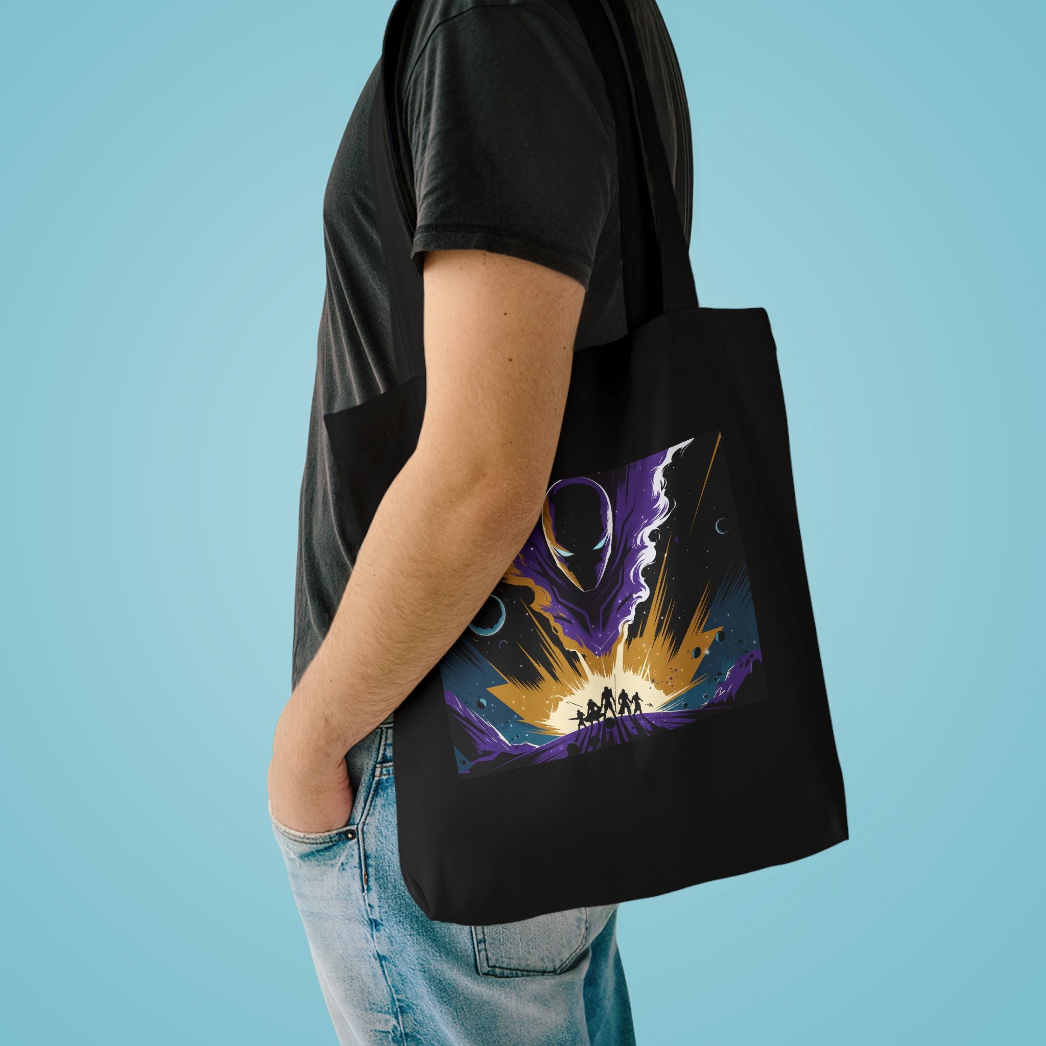 Superhero Fan Tote Bag | Minimalist Hero Canvas Bag