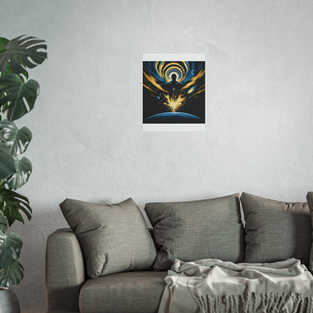 Cosmic Villain Art Print | Epic Sci-Fi Space Poster 18x24