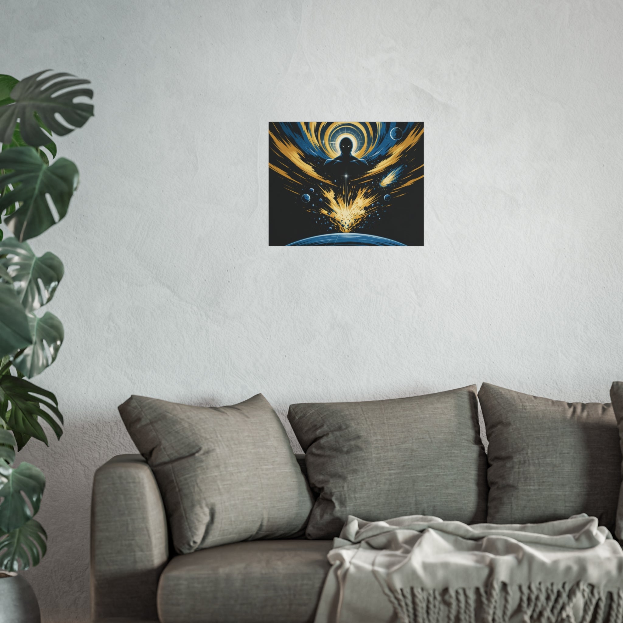 Cosmic Villain Art Print | Epic Sci-Fi Space Poster 18x24