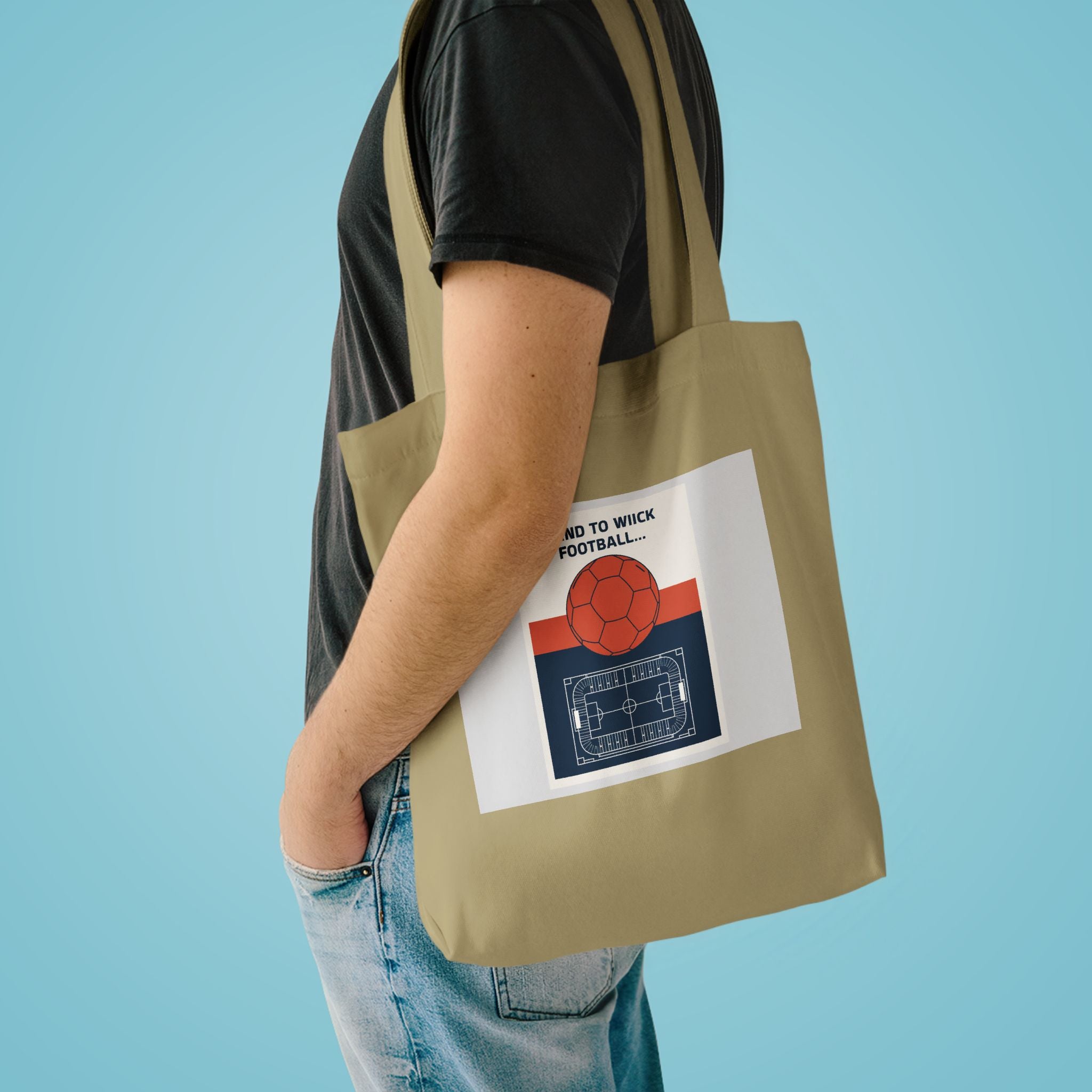 Football Fan Tote Bag 2026 — Vintage Soccer Poster Canvas Bag