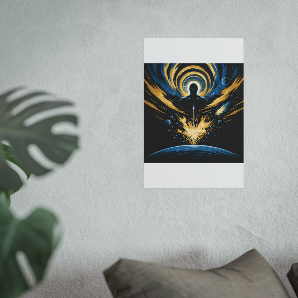 Cosmic Villain Art Print | Epic Sci-Fi Space Poster 18x24