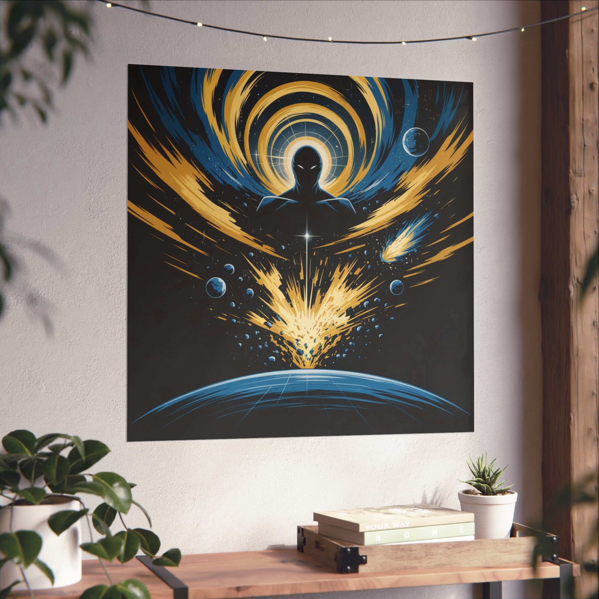 Cosmic Villain Art Print | Epic Sci-Fi Space Poster 18x24