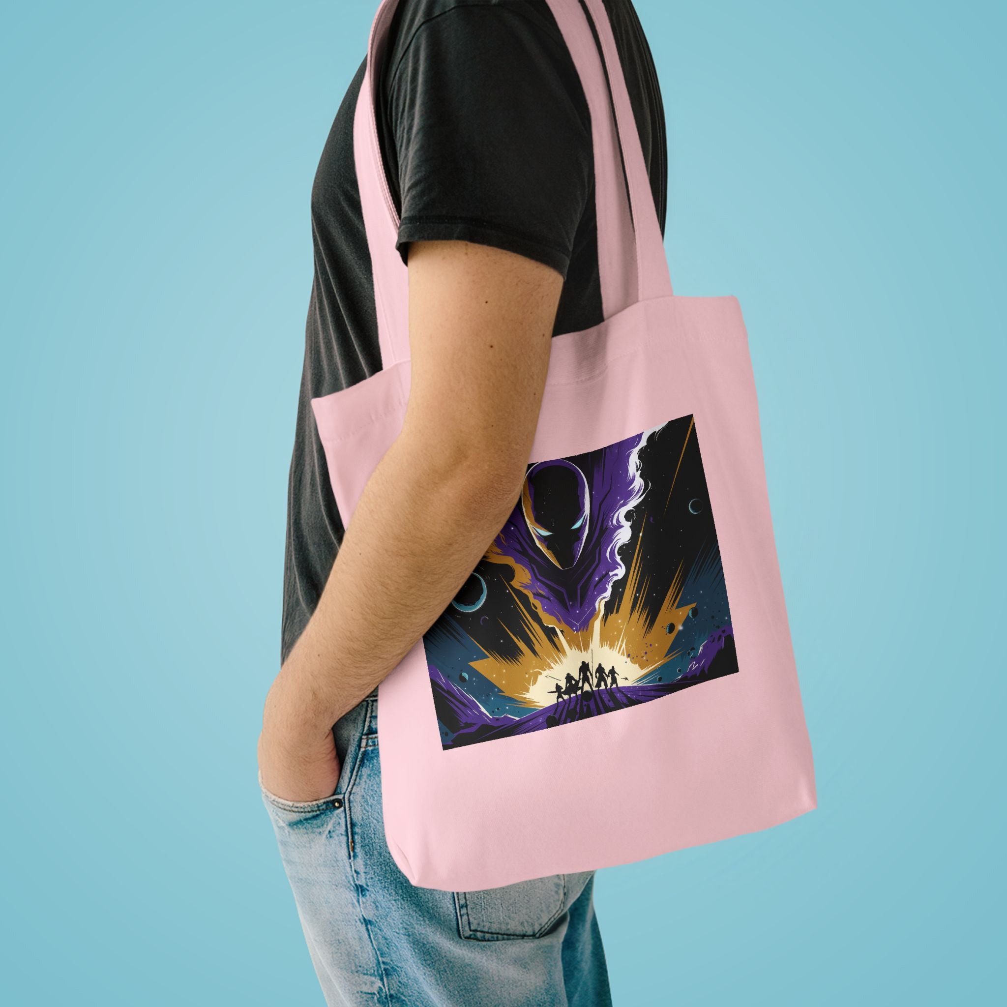 Superhero Fan Tote Bag | Minimalist Hero Canvas Bag