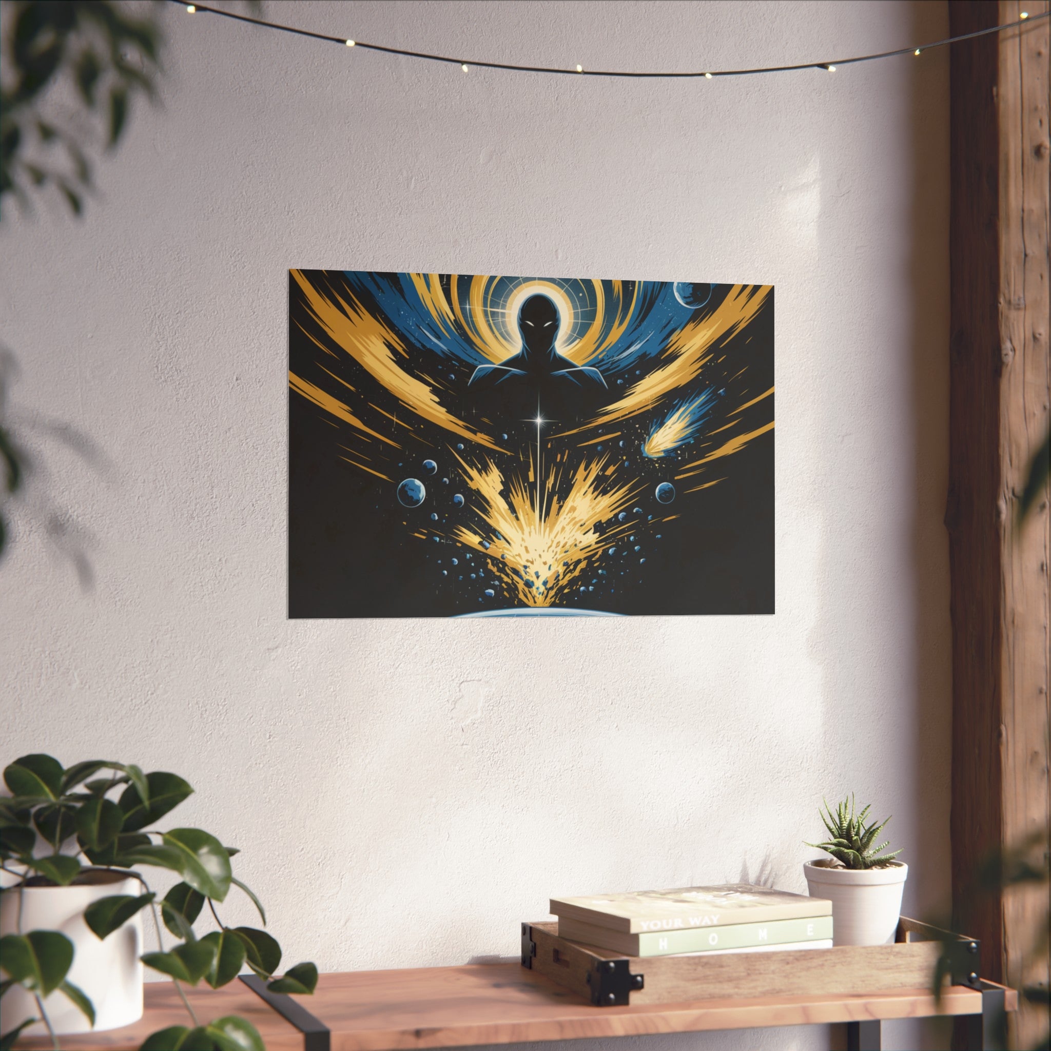 Cosmic Villain Art Print | Epic Sci-Fi Space Poster 18x24