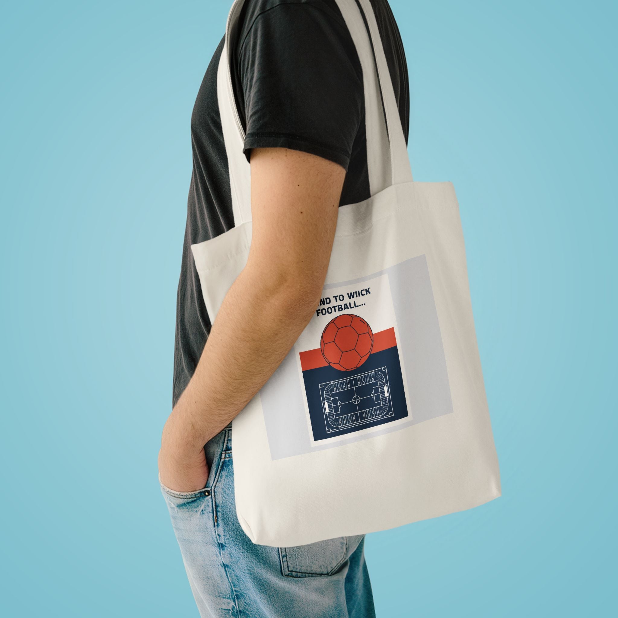 Football Fan Tote Bag 2026 — Vintage Soccer Poster Canvas Bag