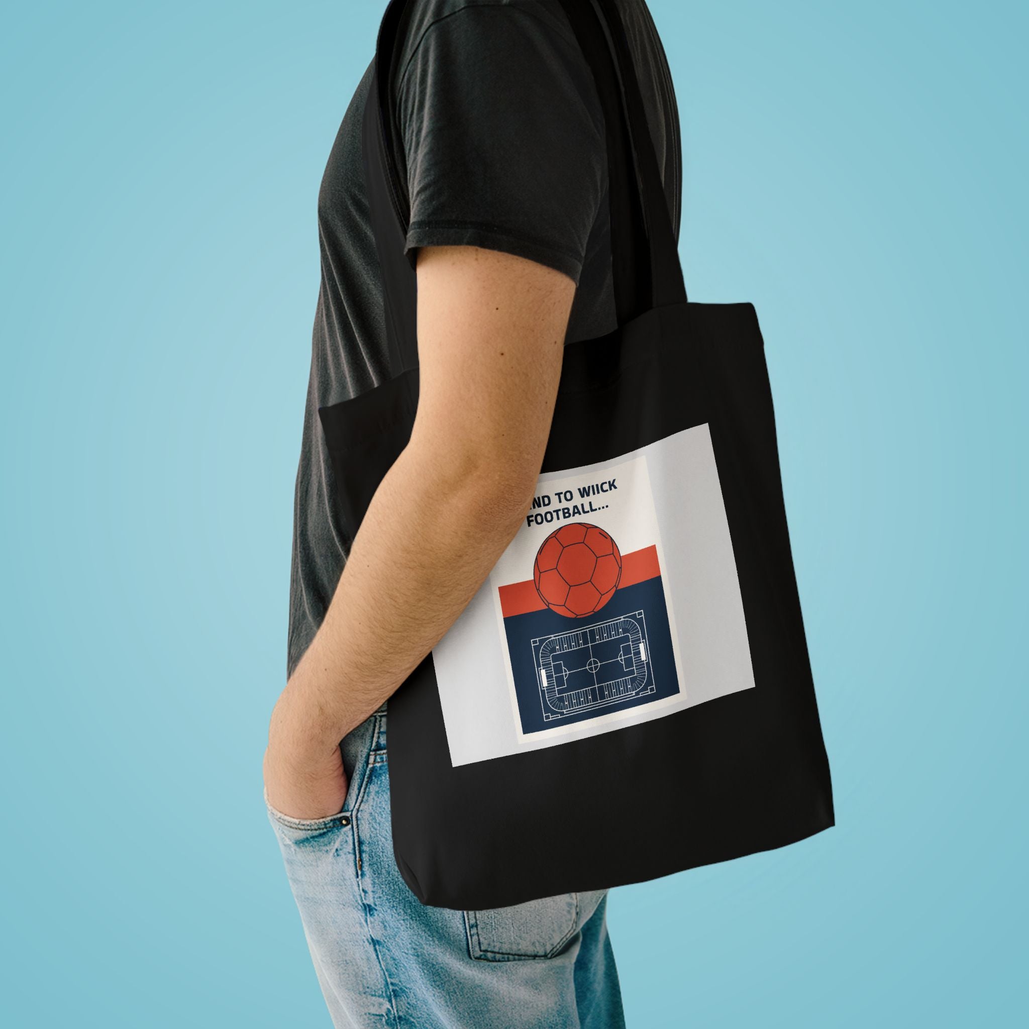 Football Fan Tote Bag 2026 — Vintage Soccer Poster Canvas Bag