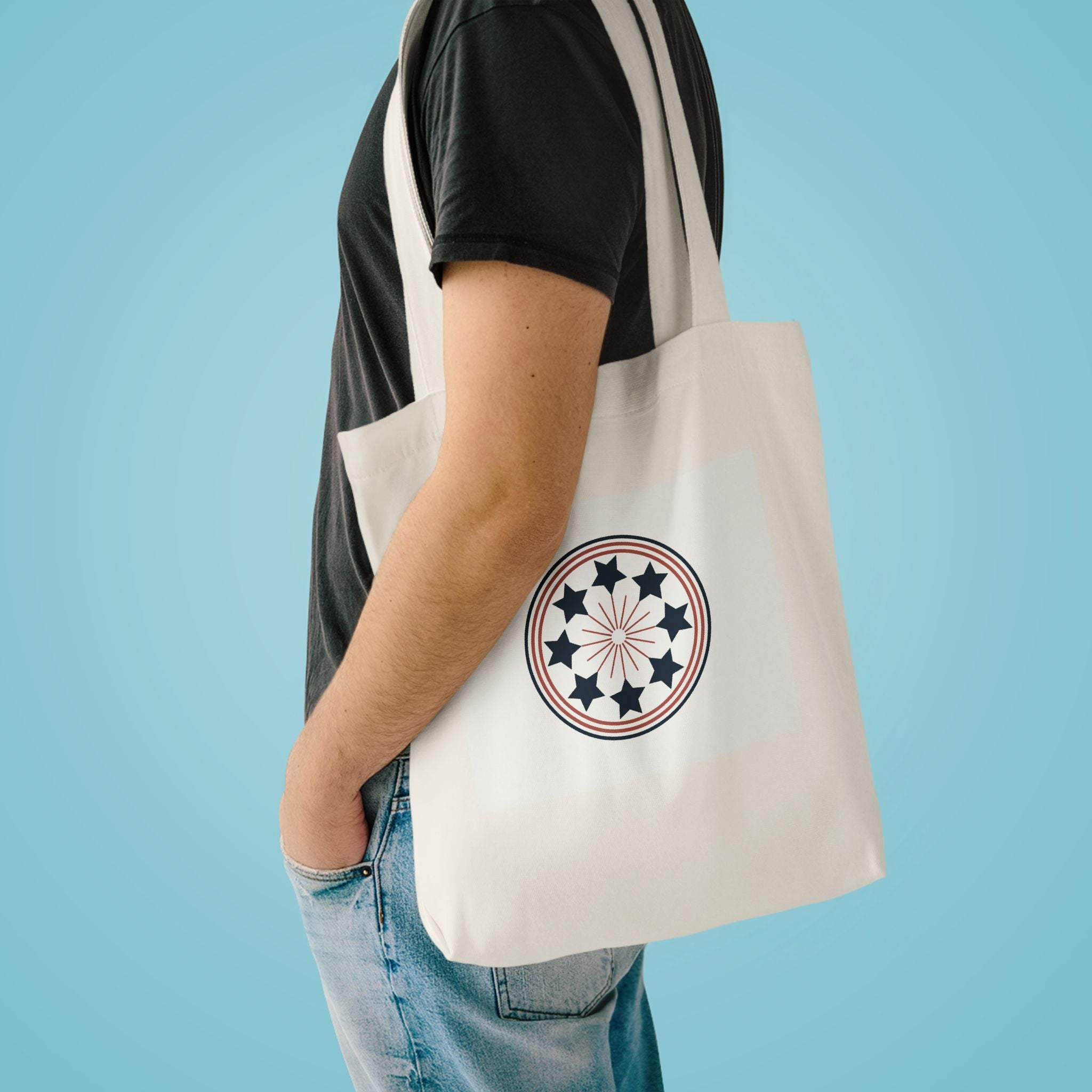 Patriotic Eagle Tote Bag | 4th of July 250th Anniversary Canvas Gift