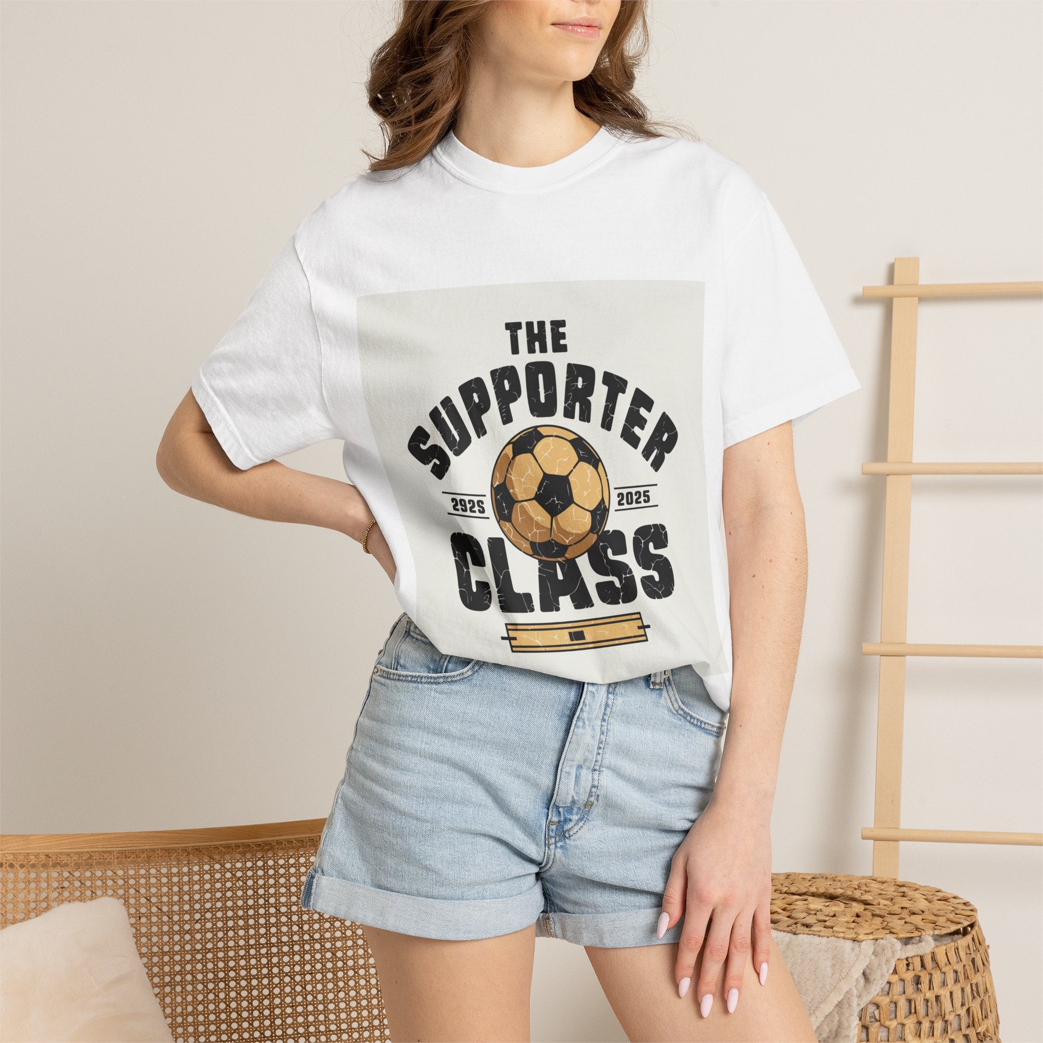 Vintage Football Fan T-Shirt 2026 Blokecore Supporter Garment Dyed