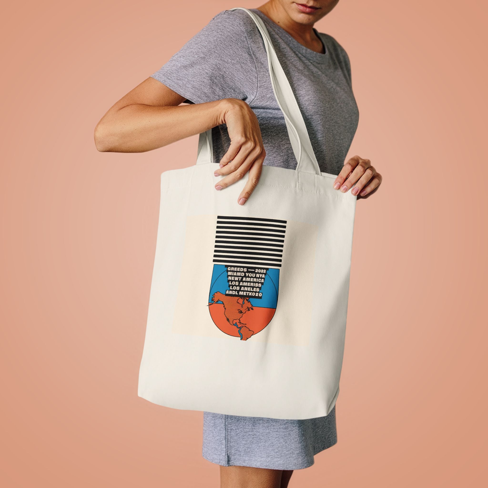 Soccer 2026 Host Cities Canvas Tote Bag | Football Fan Gift