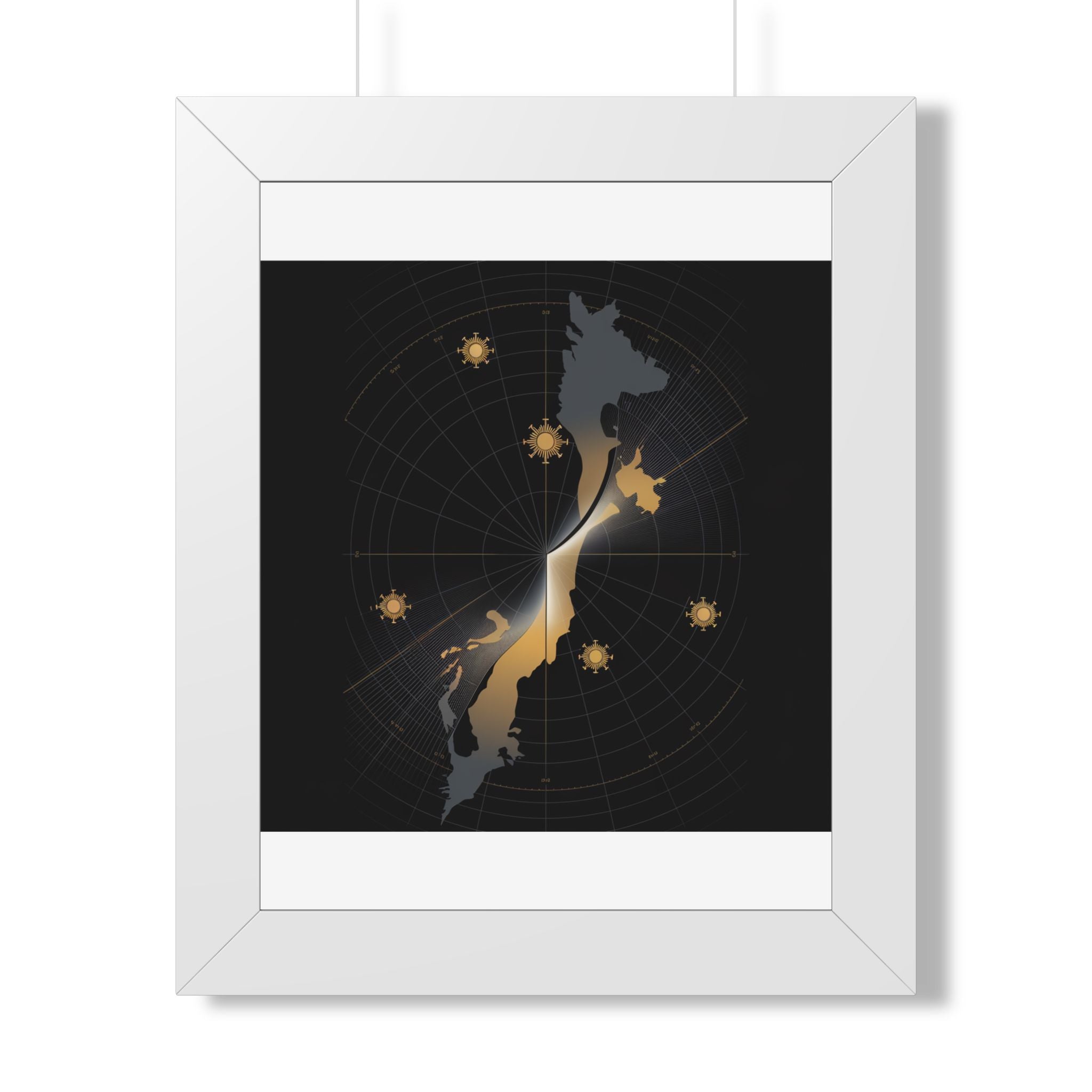 Total Solar Eclipse 2026 Path Map Poster | Astronomy Wall Art