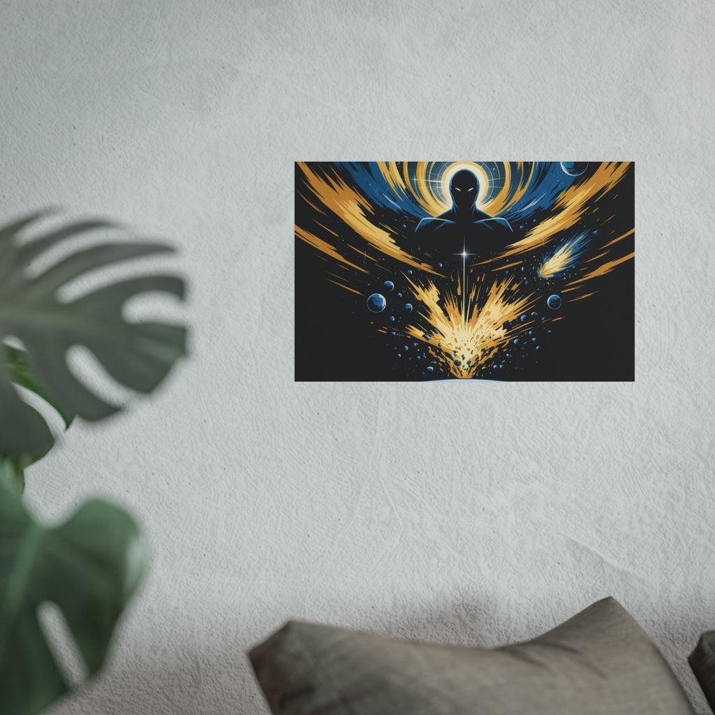 Cosmic Villain Art Print | Epic Sci-Fi Space Poster 18x24
