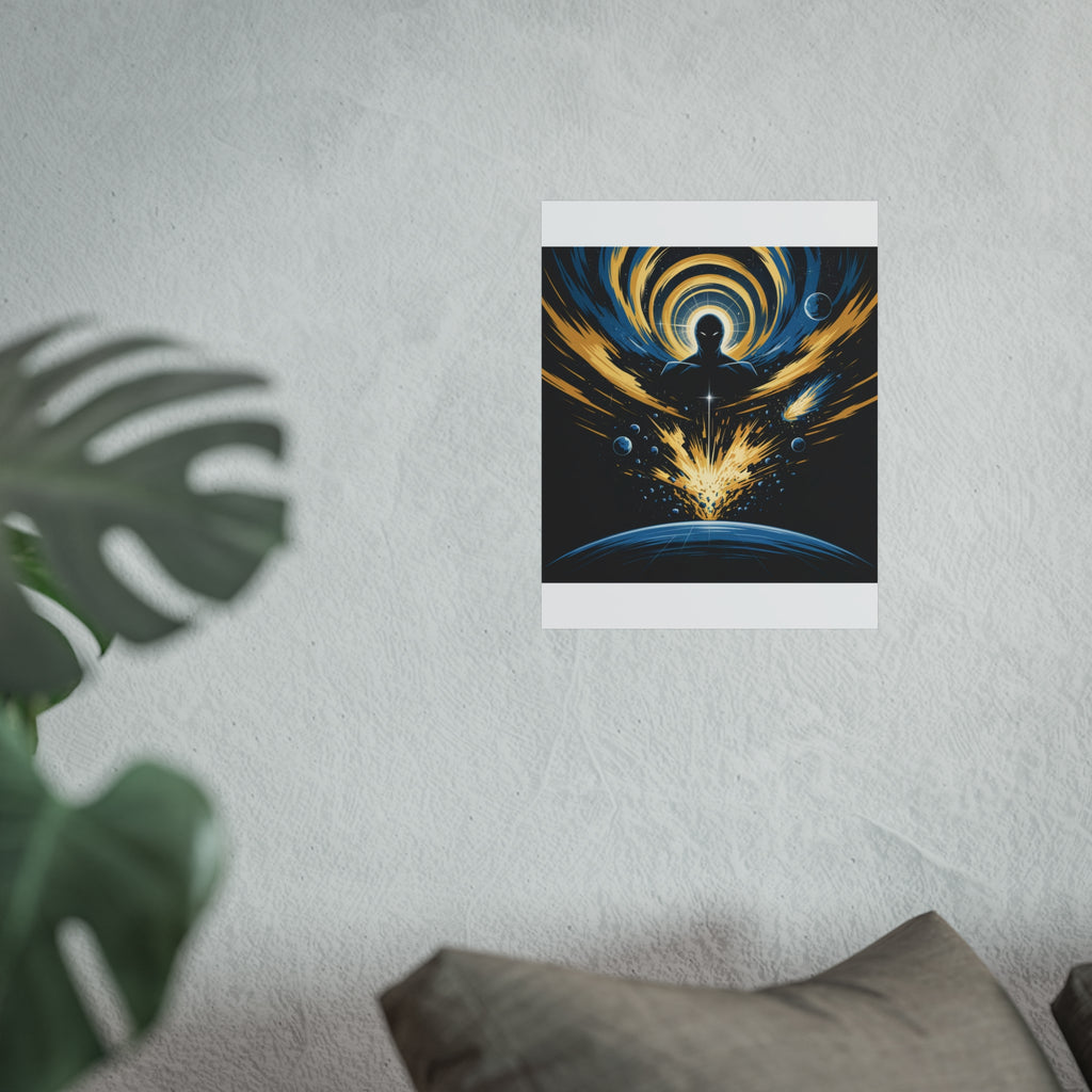 Cosmic Villain Art Print | Epic Sci-Fi Space Poster 18x24